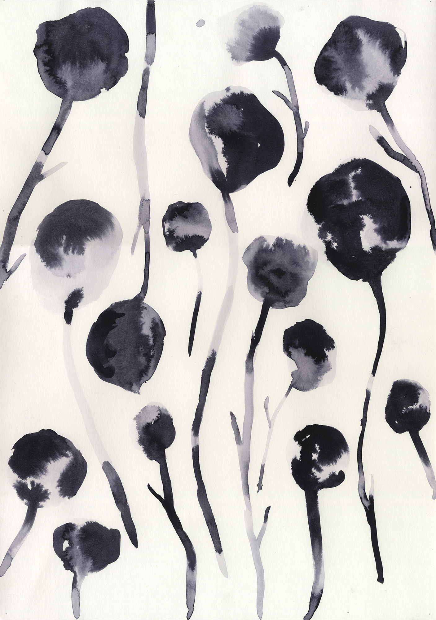 Ink on paper, 29.7 x 42.0cm, 2014