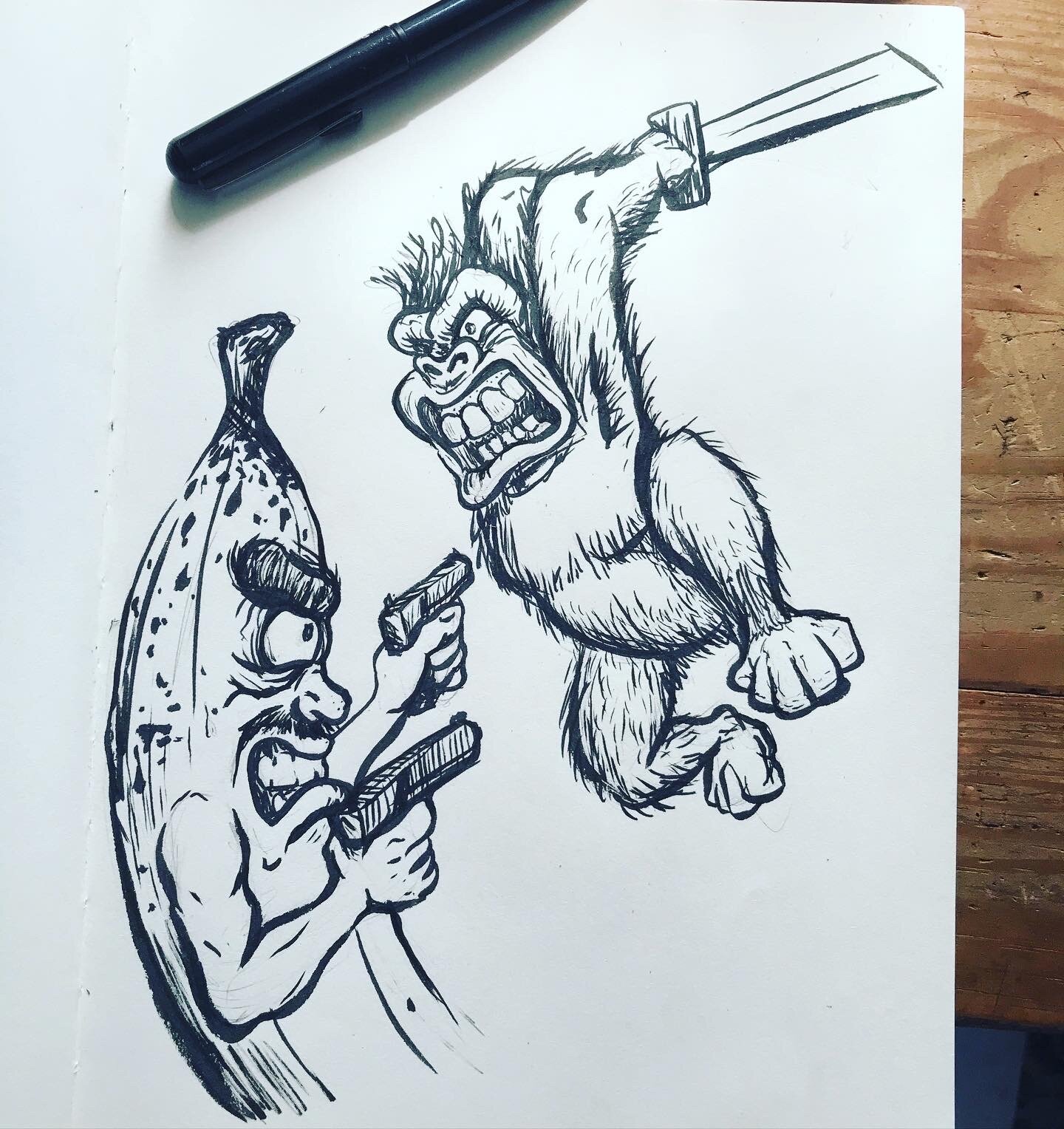  Ninja Chimp vs. Bananaman 