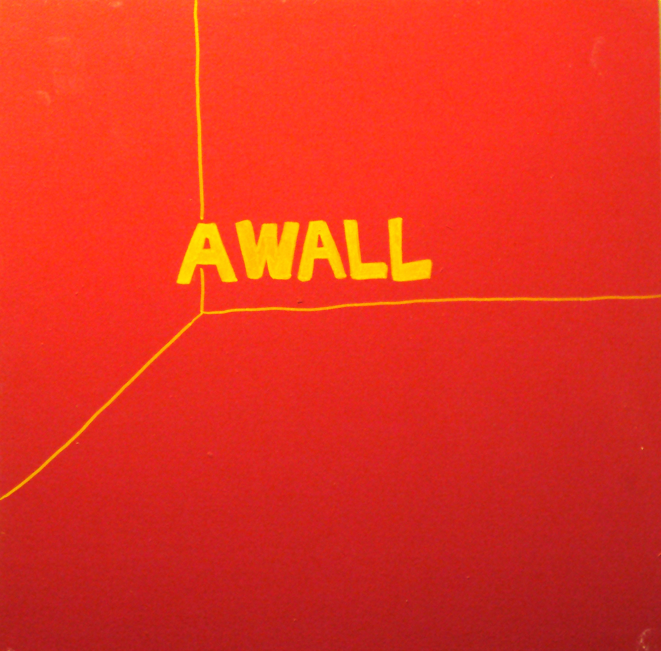   AWALL  acrylic on wood panel 24” x 24” 2002 