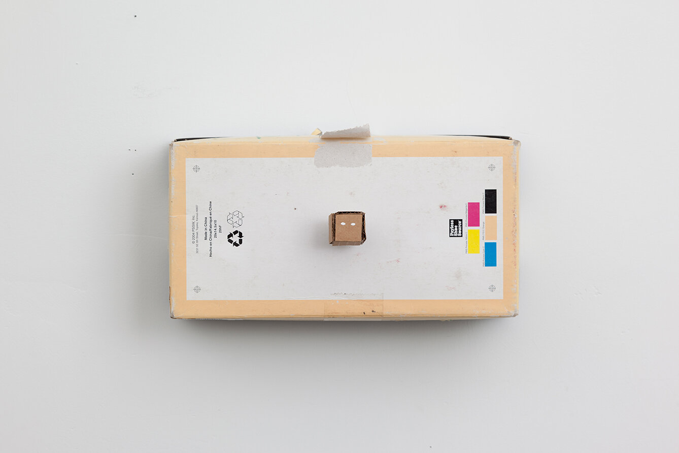   Laura Battle’s Clock  cardboard, clock motor, acrylic 2019 Photo Credit: Stacie Jaye Meyer 