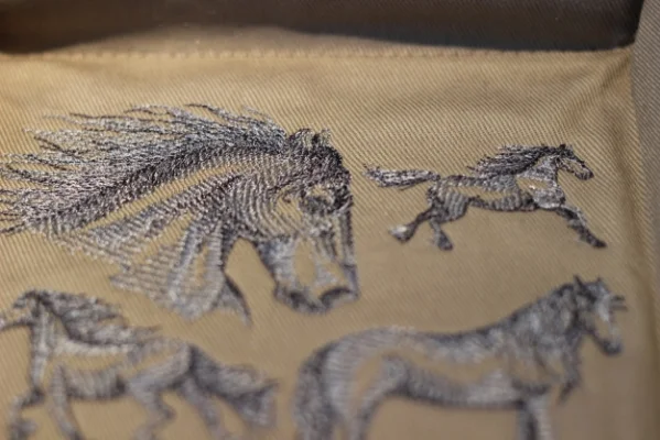 Friesian Horse Sketch Design by Embroidery Library