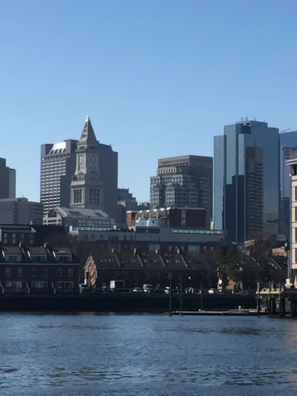 Boston Harbor as seen on the water ferry.