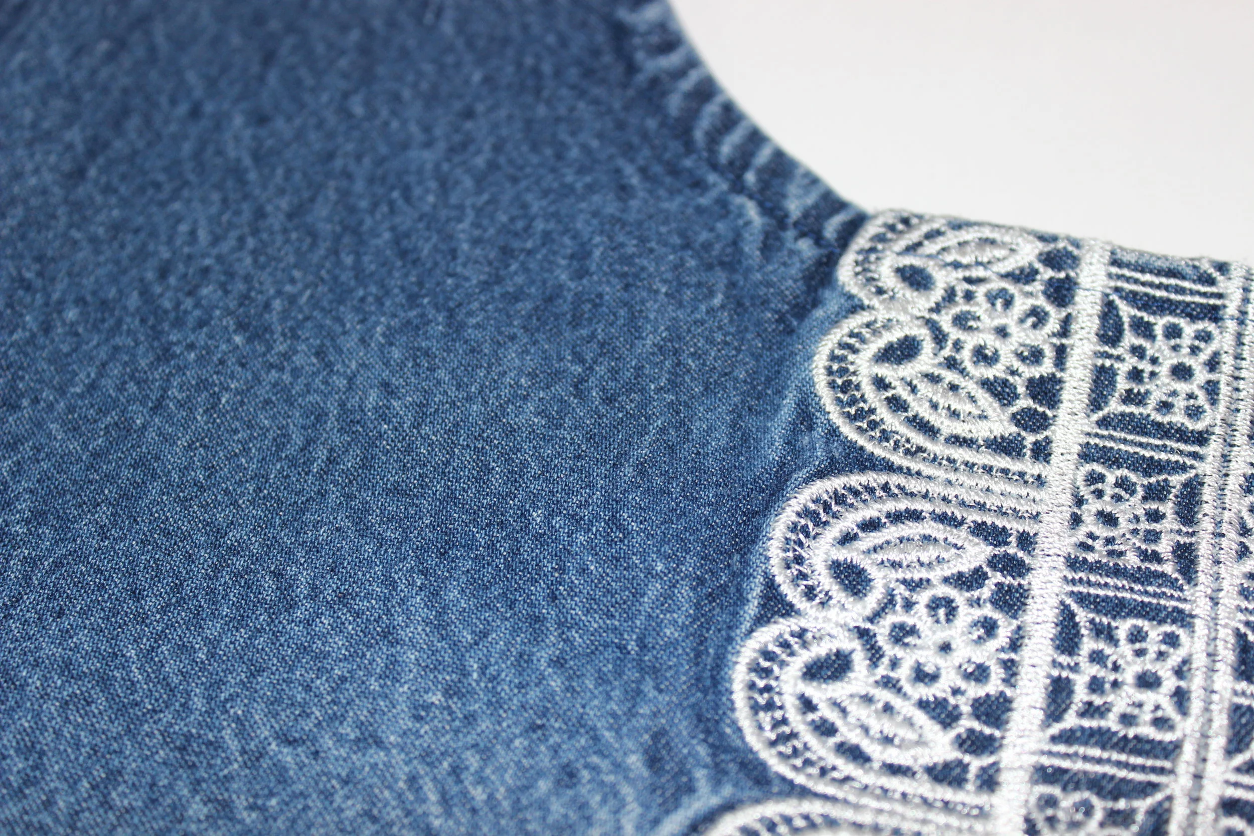 "Just Lace" machine embroidery design by Sue Box Creations