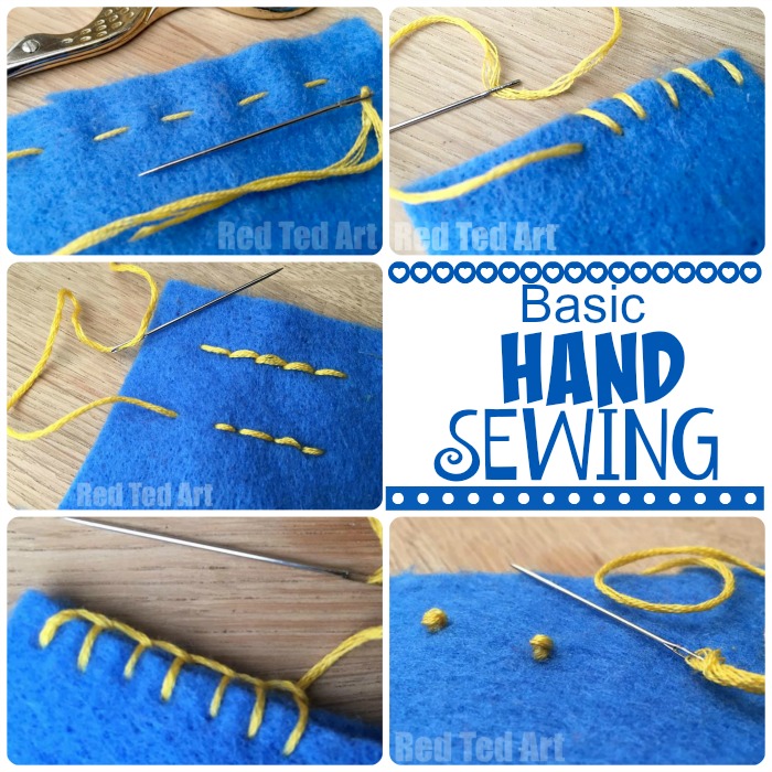 Red Ted Art has great videos explaining the basic stitches