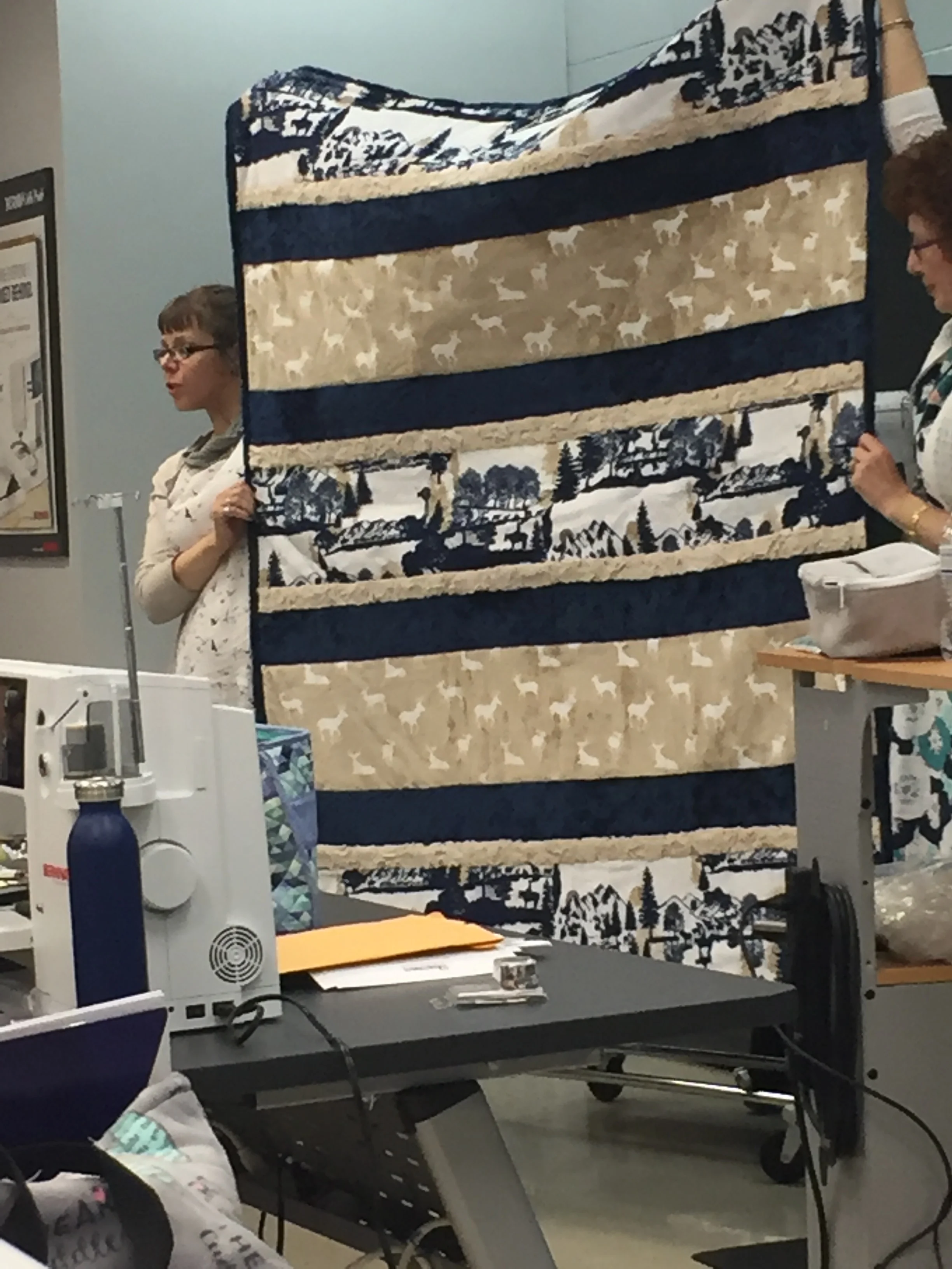This is just one example of the lovely quilts that can be made from Cuddle