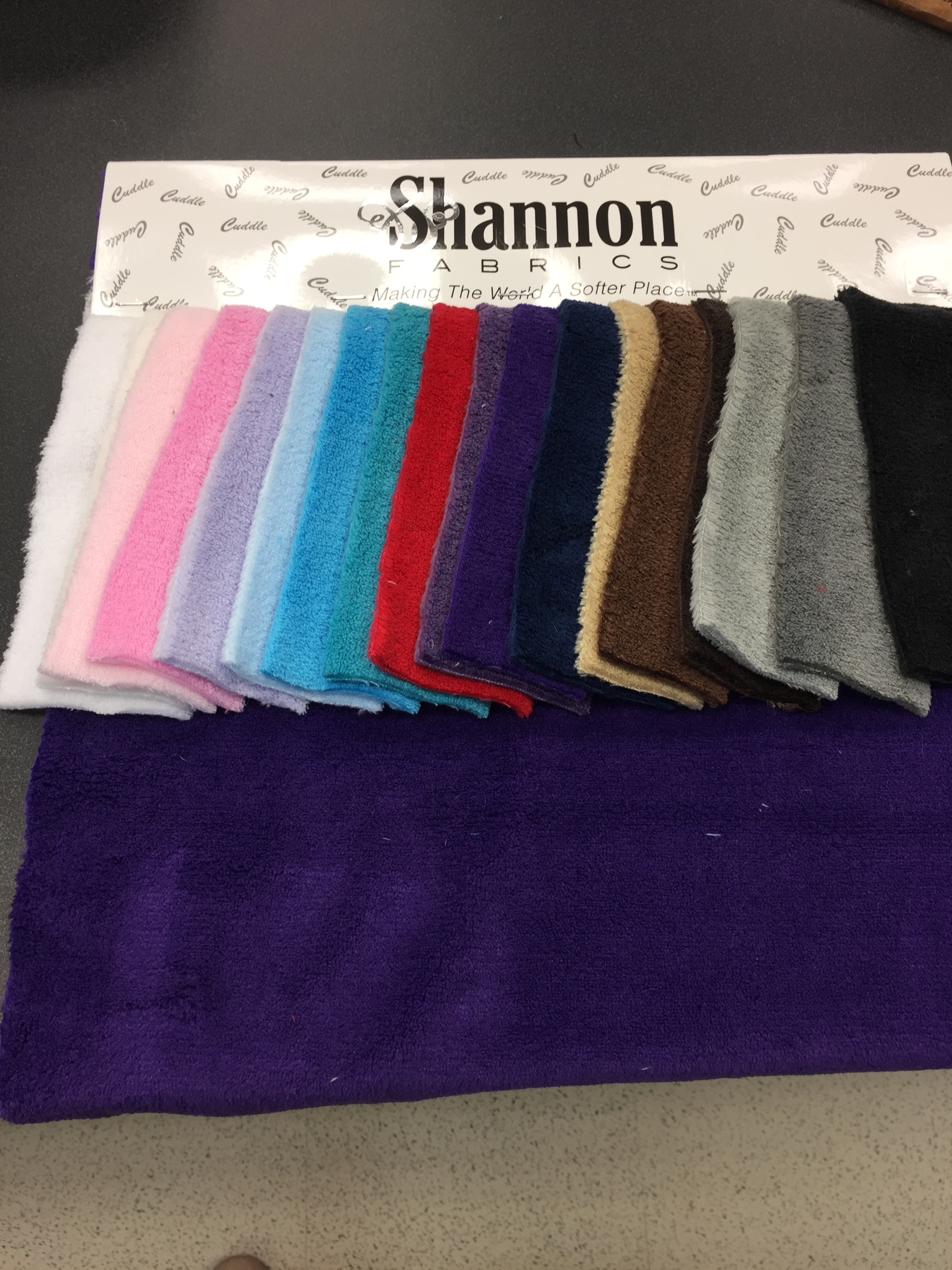 Cuddle comes in a wide range of 96 colors