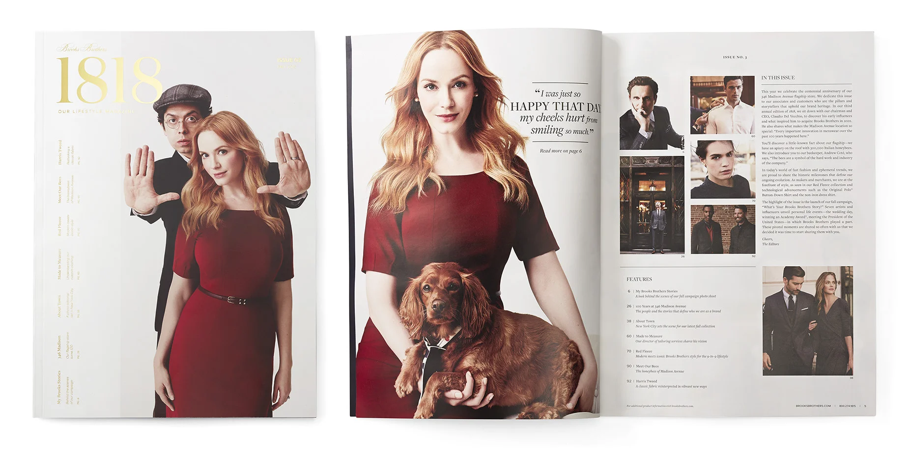 Brooks Brothers 2015 Mag-a-log Stories featuring Christina Hendricks