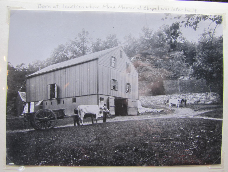 the barn, at the location where Mead Memorial Chapel was later built..jpg