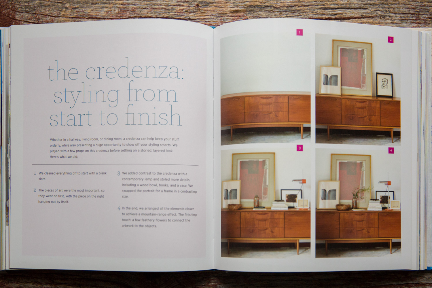 Photos and descriptions that walk you through the concepts rather than inspirational quotes, what a concept.