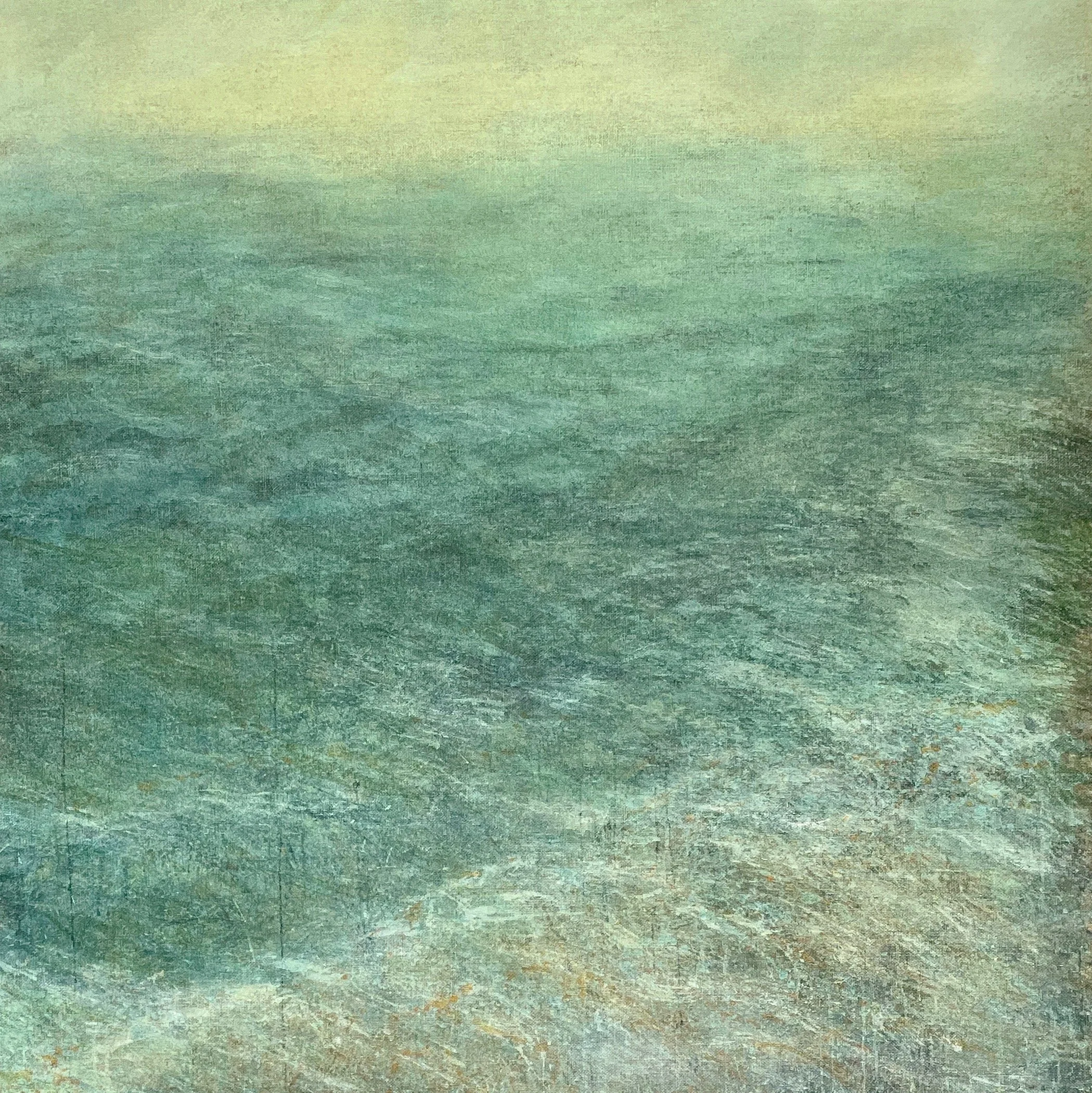  2020  acrylic on burlap 48x48 in 122x122 cm private collection 