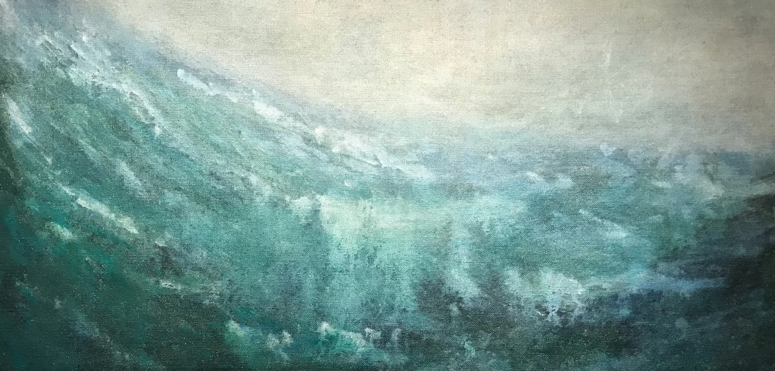  2020 acrylic on burlap 24x48 in 61x122 cm 