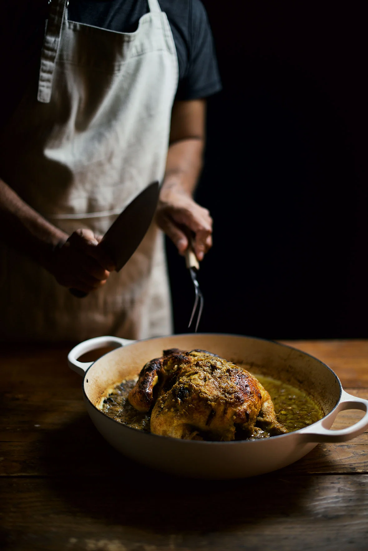 Turmeric and Yogurt Spiced Oven Roasted Chicken