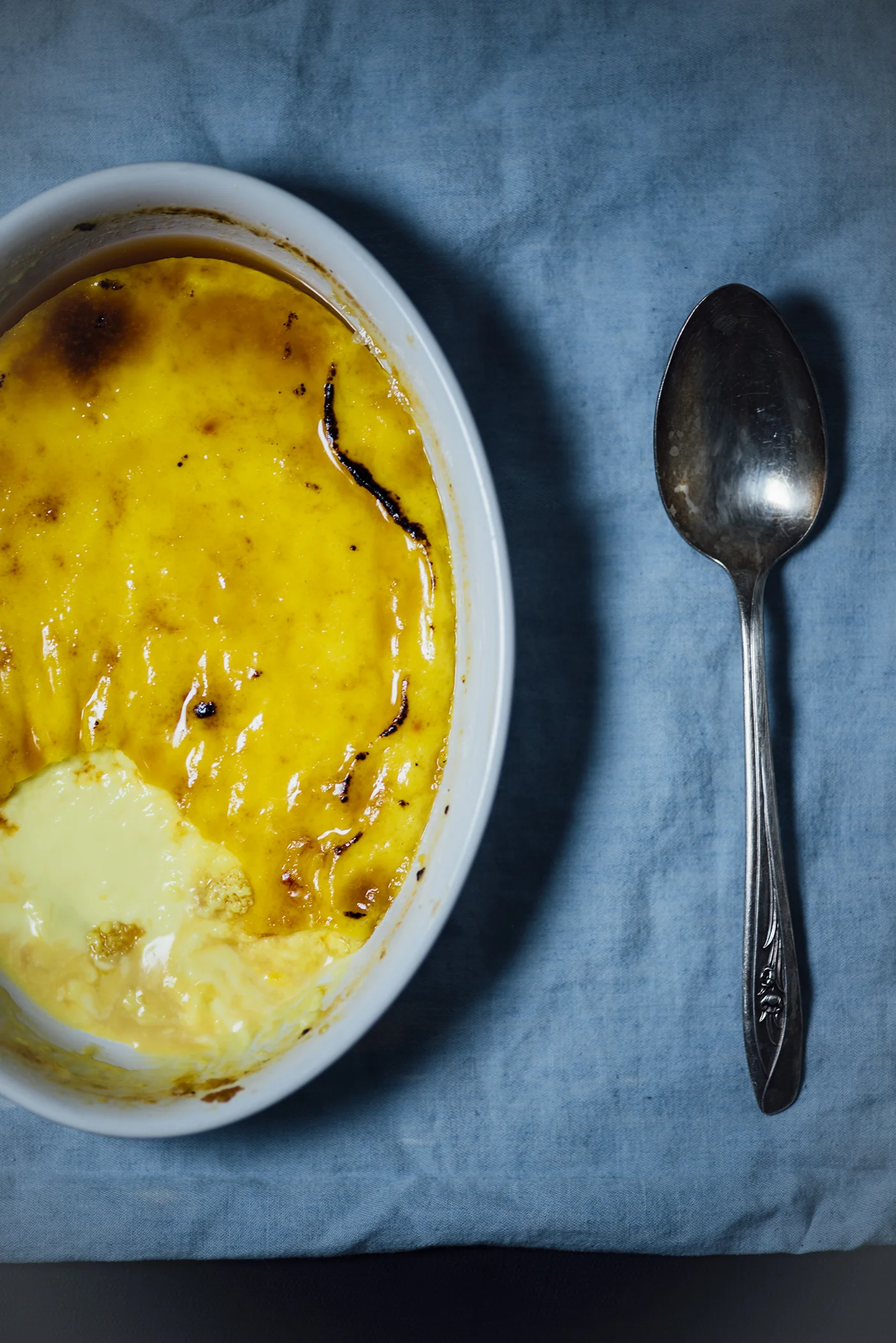 Burnt Sugar Saffron Baked Custard Nik Sharma