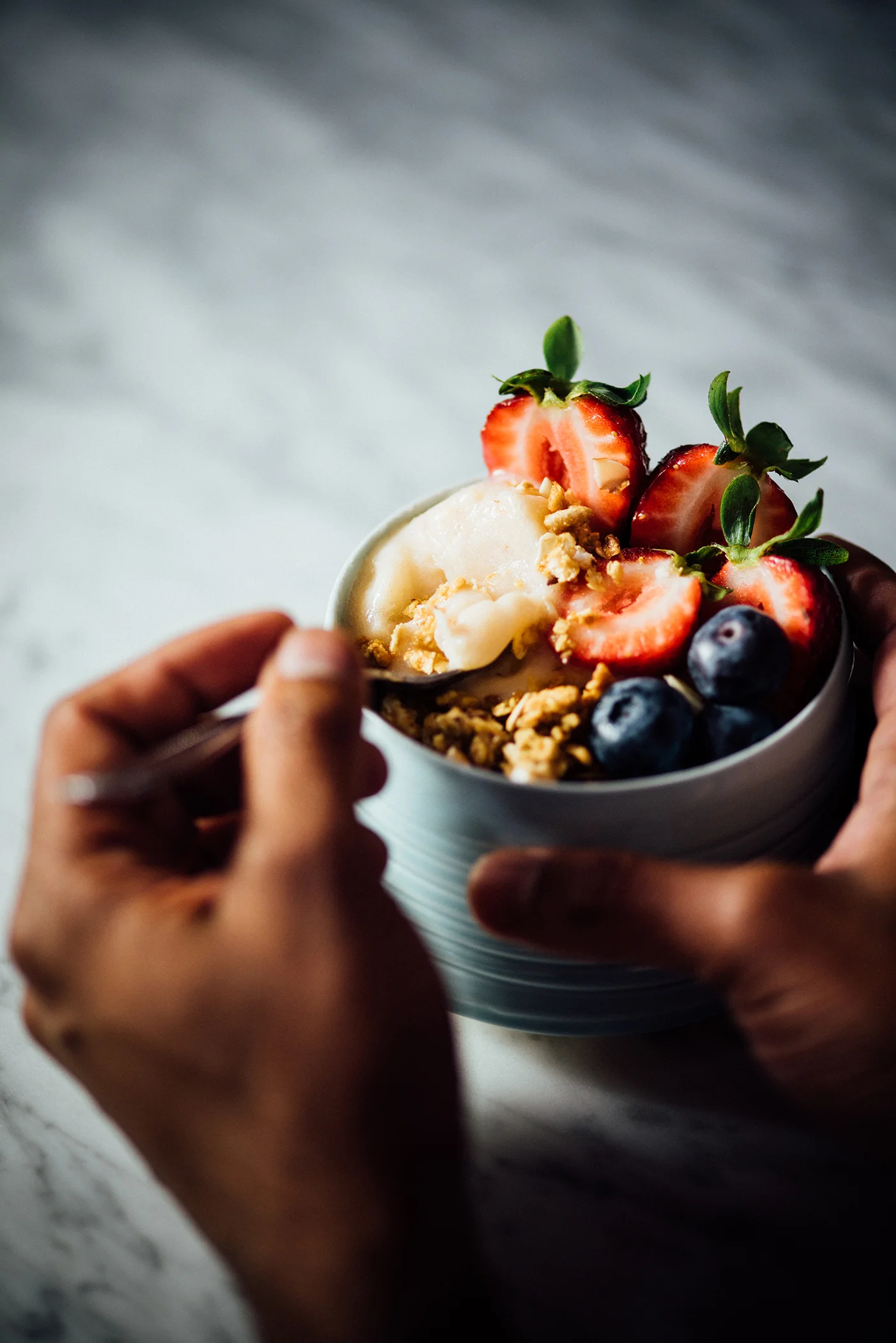 Frozen Fruit Granola Bowl Nik Sharma