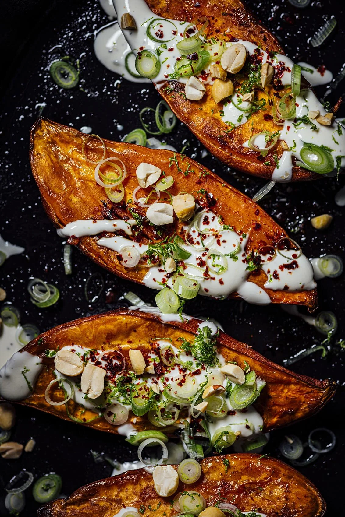 The Flavor Equation: Baked Sweet Potatoes with Maple Crème Fraîche