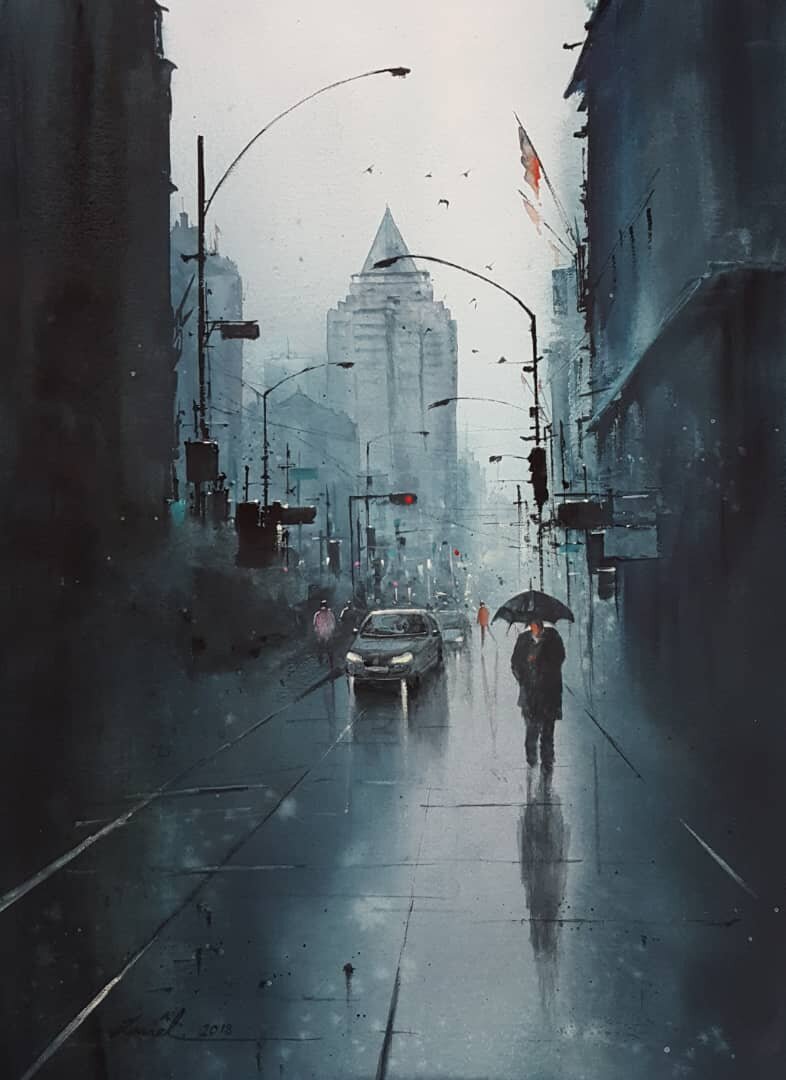 The European watercolour . . . with Javid Tabatabaei