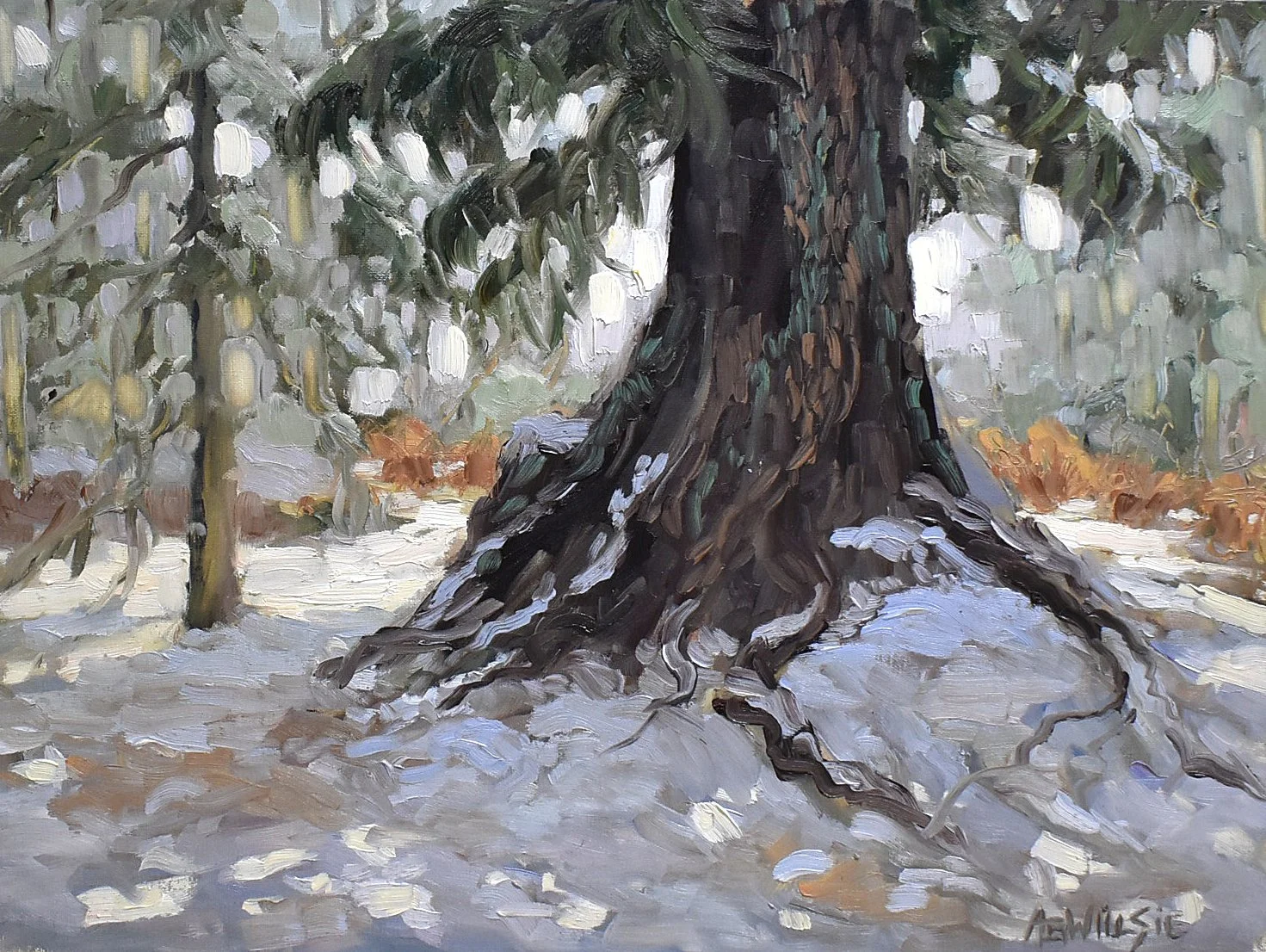 Ann Willsie . . . "Designing and painting trees"