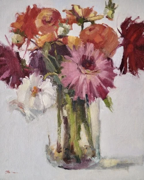 The impressionistic floral . . . Shirley-Claire Williams