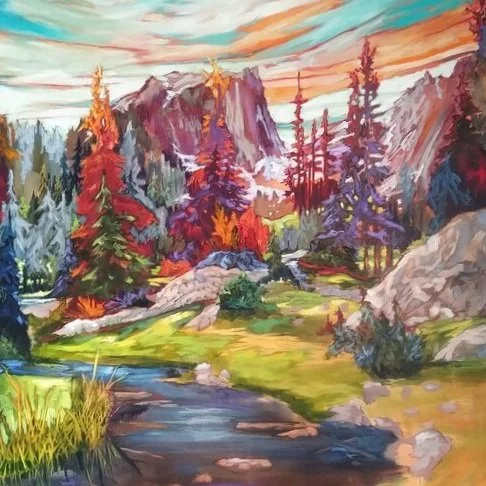 DENE CROFT . . . " The whimsical landscape" - using colour translation and creative license to create dynamic landscapes