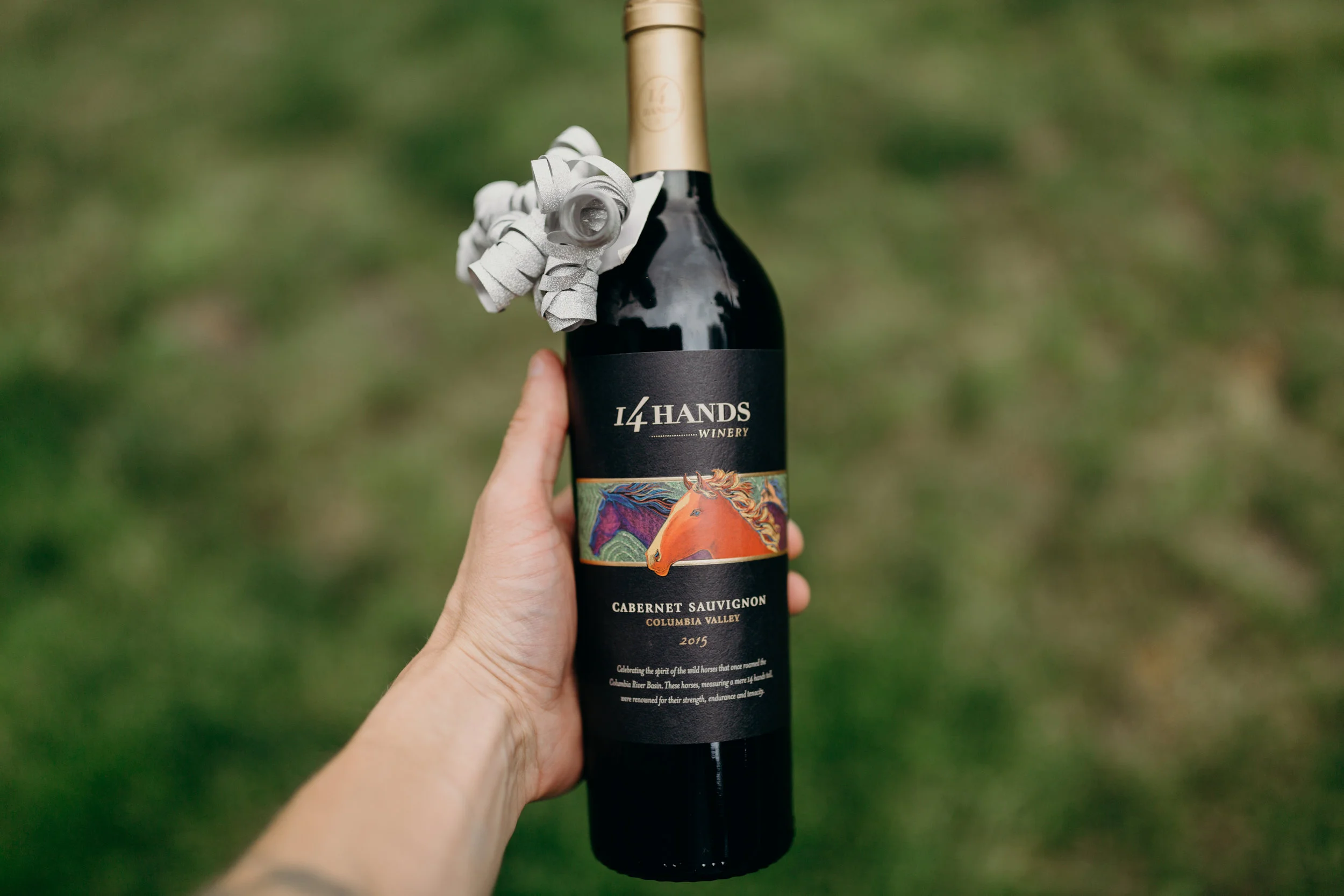 And last but not least, thank you Alley & Jared for the wine bottle gift!
