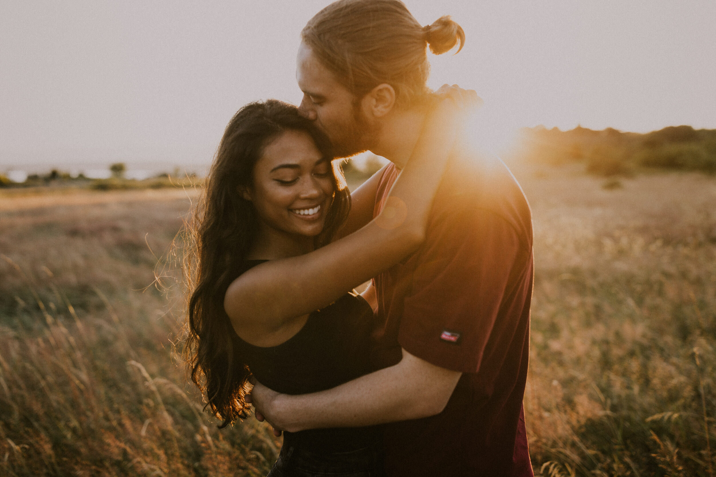  discovery park seattle sunset engagement session 