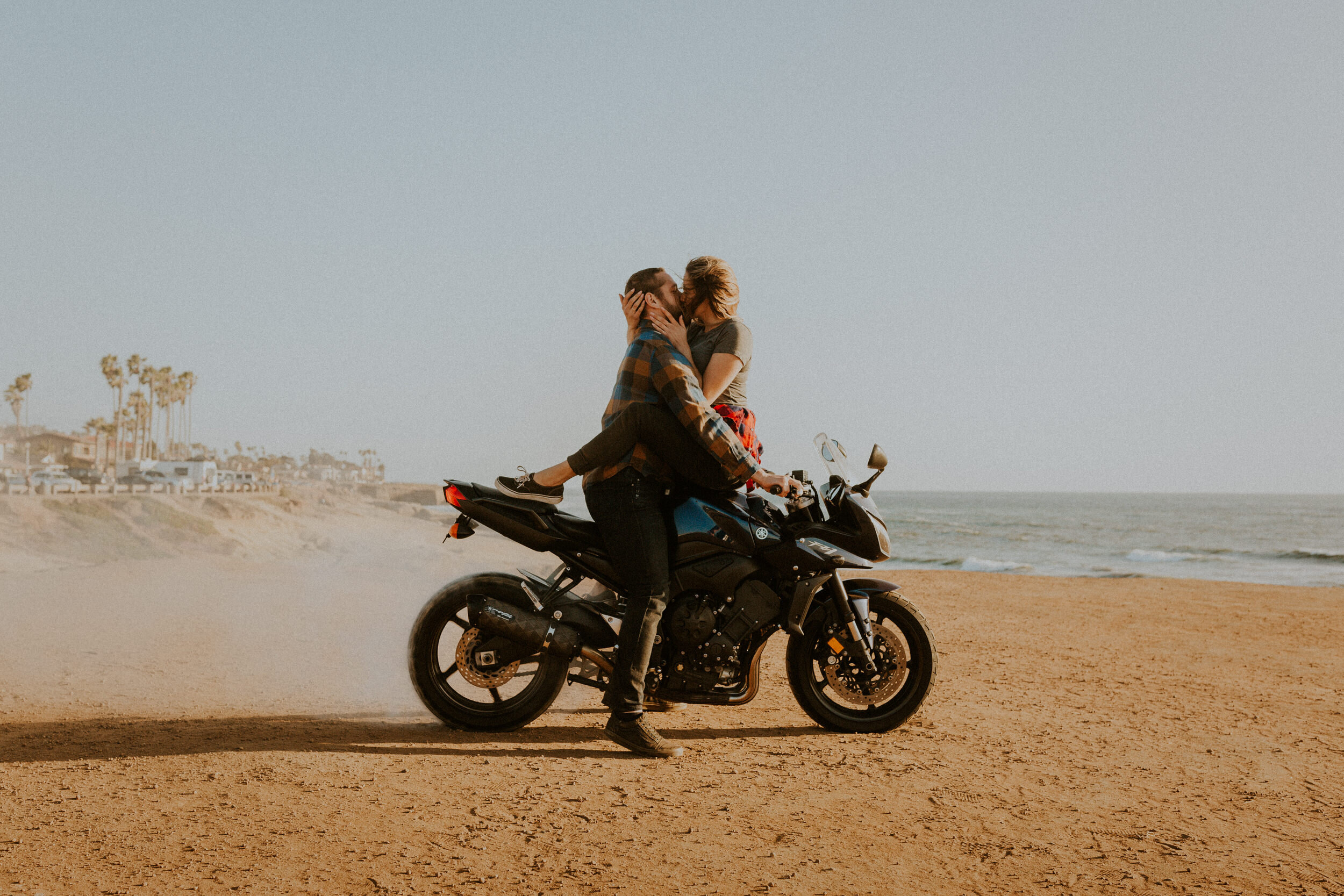  california motorcycle engagement session 