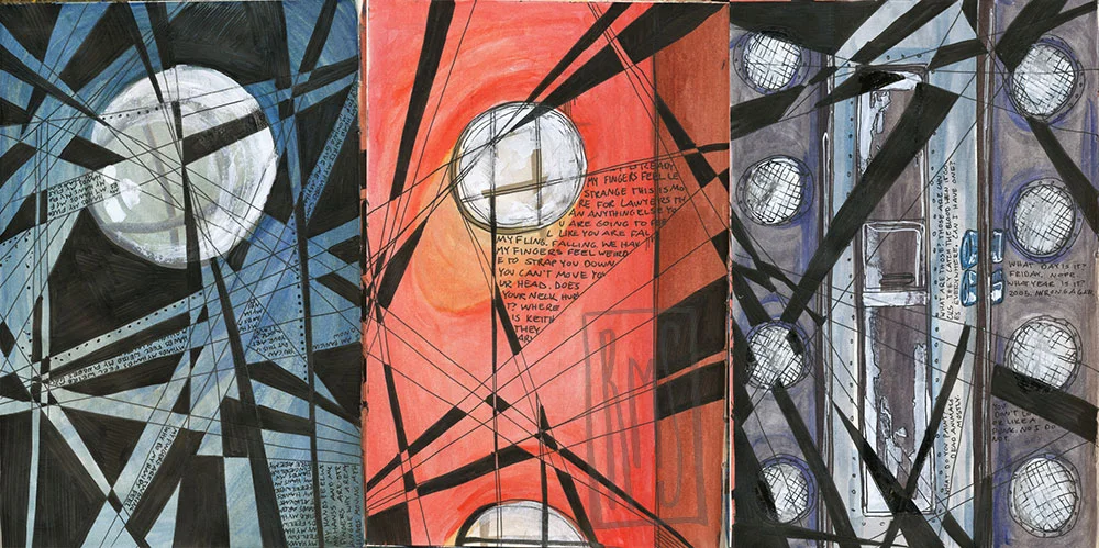 Left to Right: "Blue Ceiling", "Red Ceiling", "Ambulance"