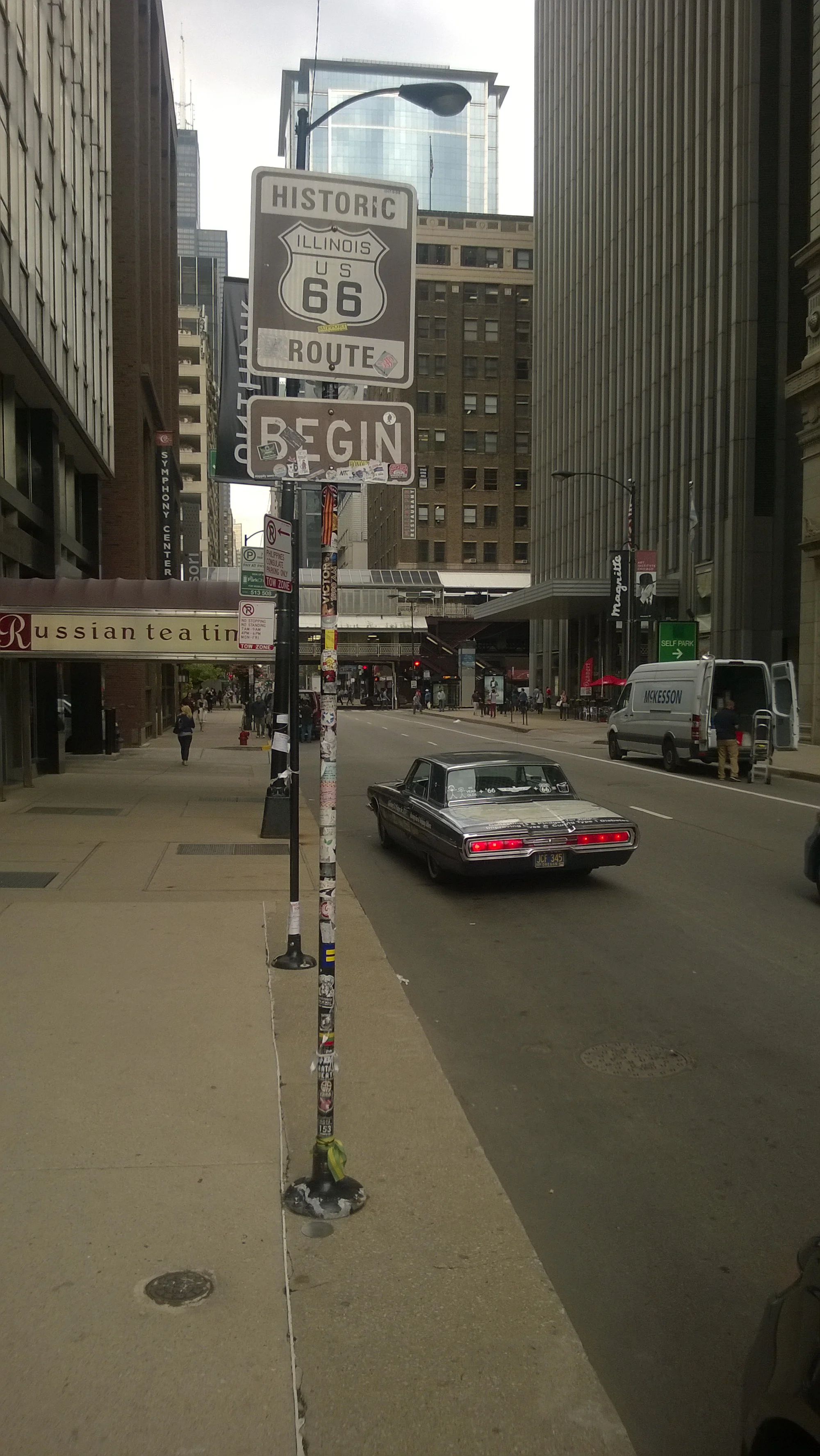 9/25/14 - Starting to drive down Route 66