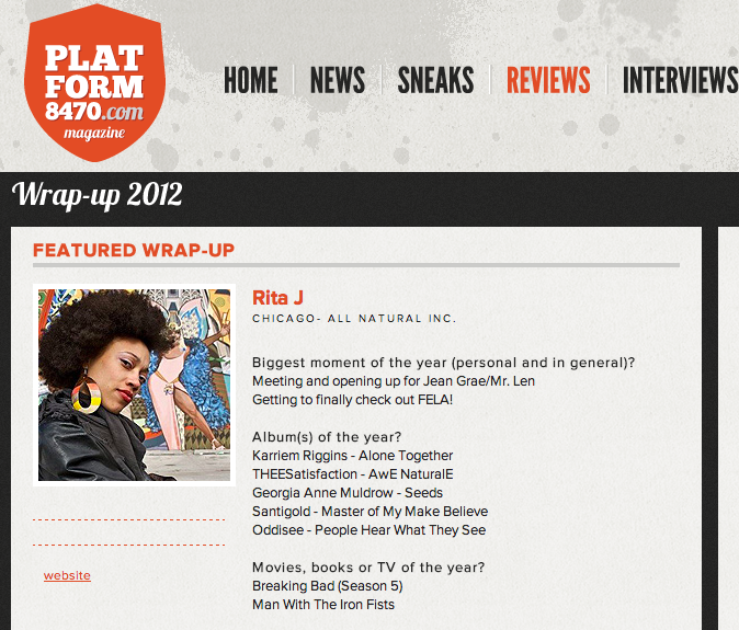 Platform 8470.com Wrap Up 2012