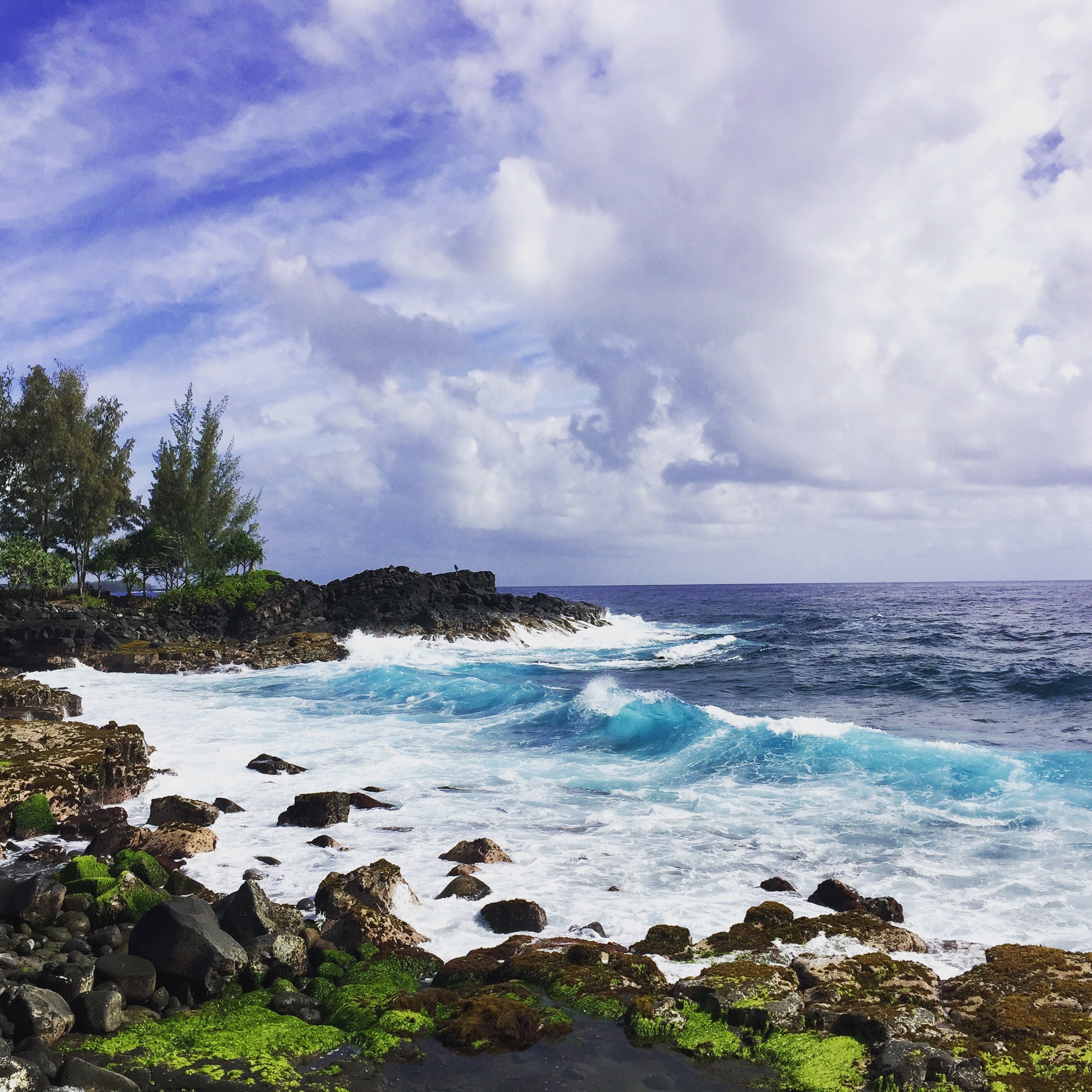 The stunning cliffs just a short stroll from our new house in Hawai'i