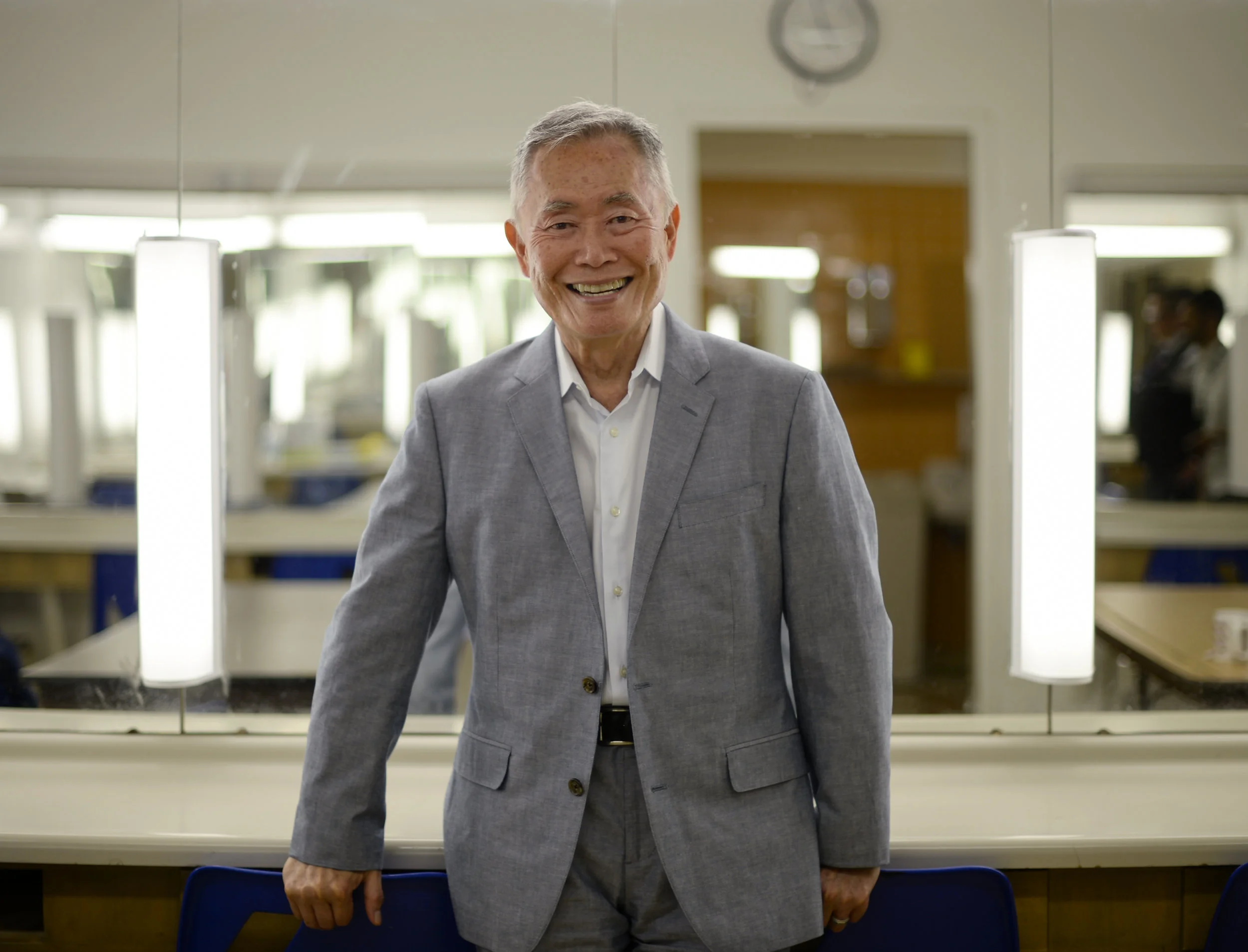  George Takei, actor and activist, poses for a photo before speaking at Ryerson Theatre on June 26, 2016. 