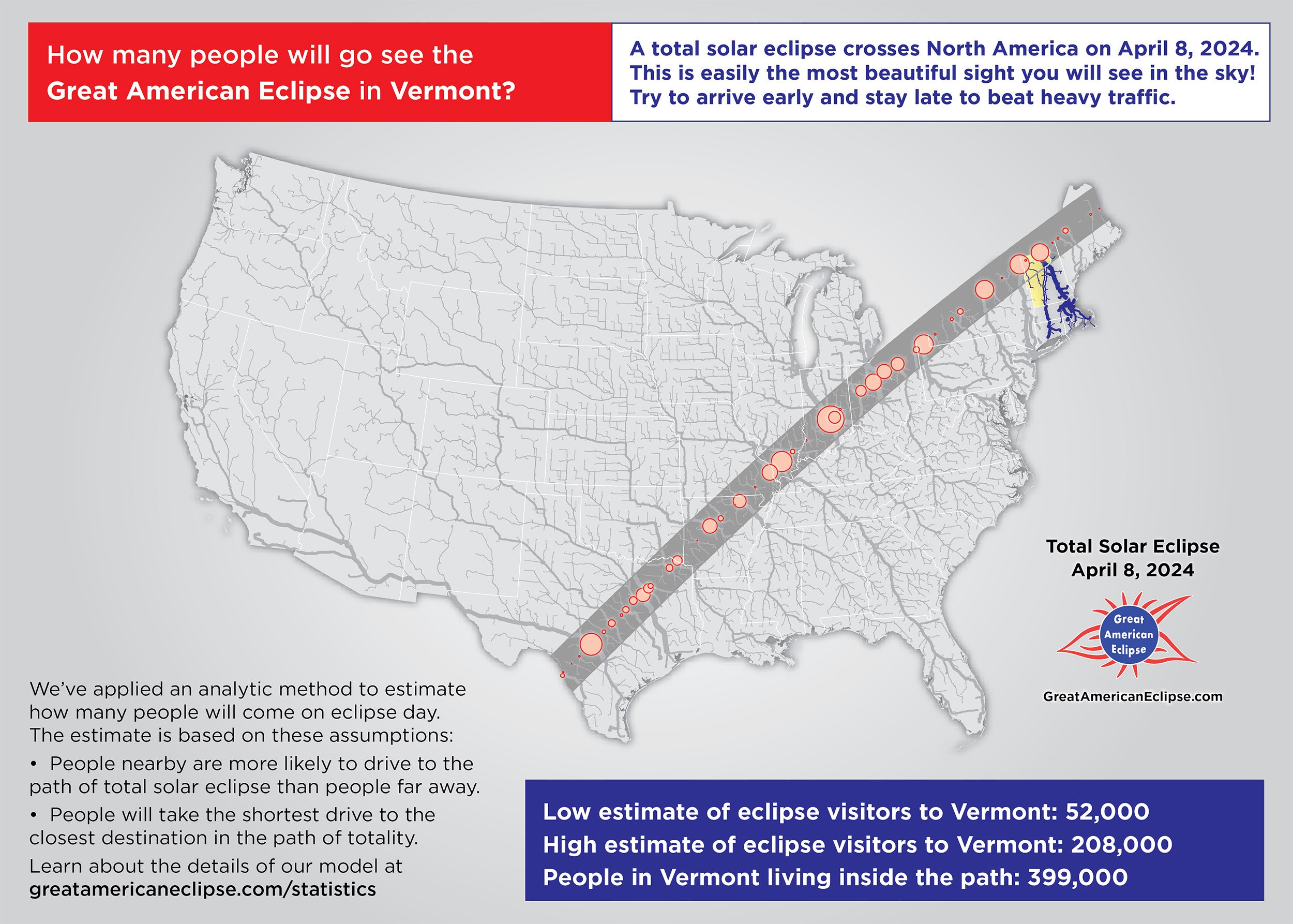 Total Solar Eclipse 2024 Vermont — Great American Eclipse