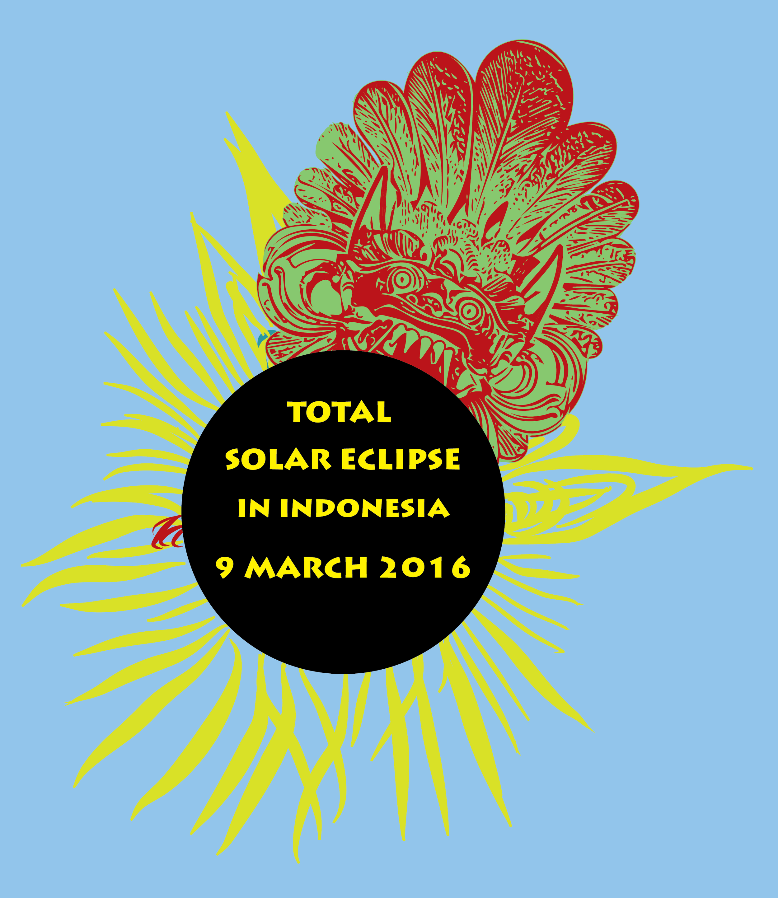 Design from front side of t-shirt which are are printing for the eclipse