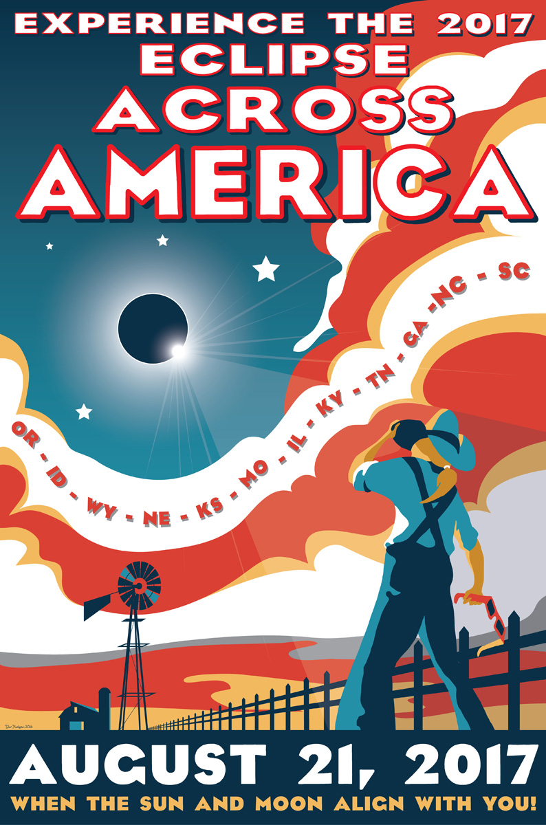 2017 Solar Eclipse Commemorative Poster