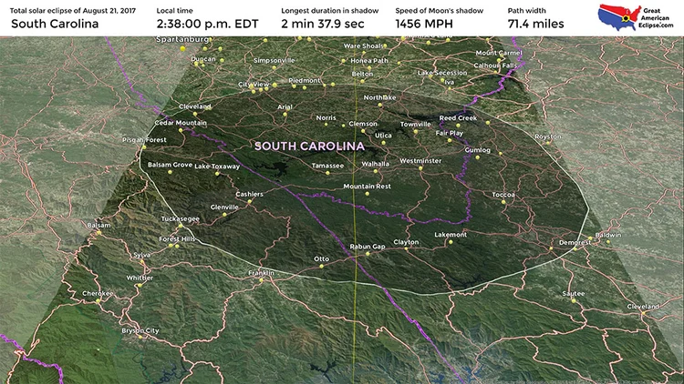 solar eclipse 2020 south carolina map South Carolina Eclipse Total Solar Eclipse Of April 8 2024 solar eclipse 2020 south carolina map