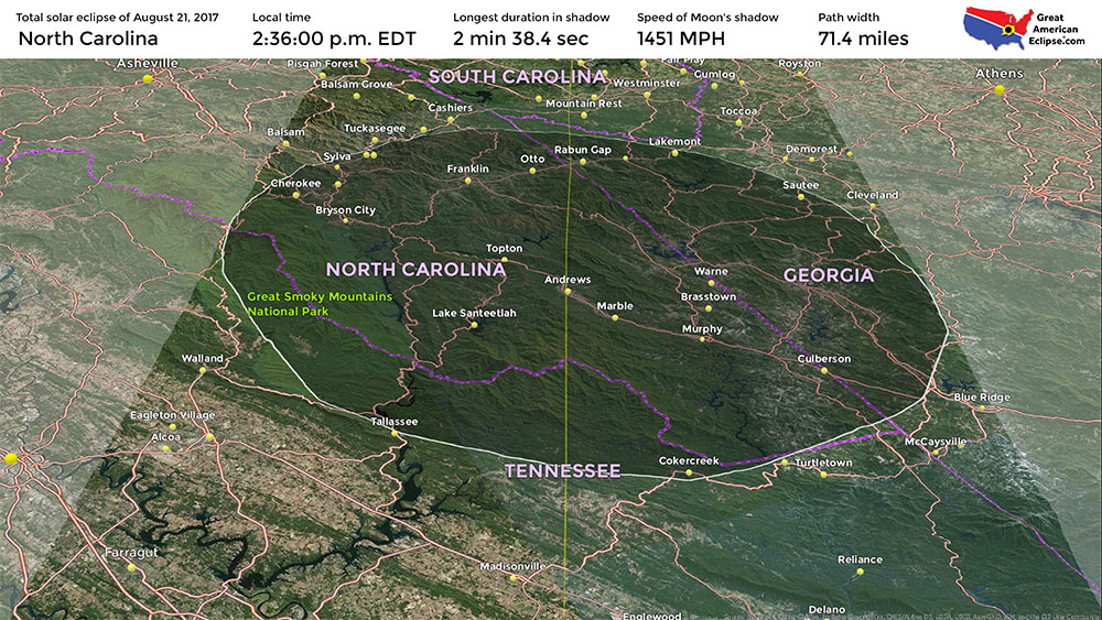 Nc Eclipse Map Creston Mountain Properties