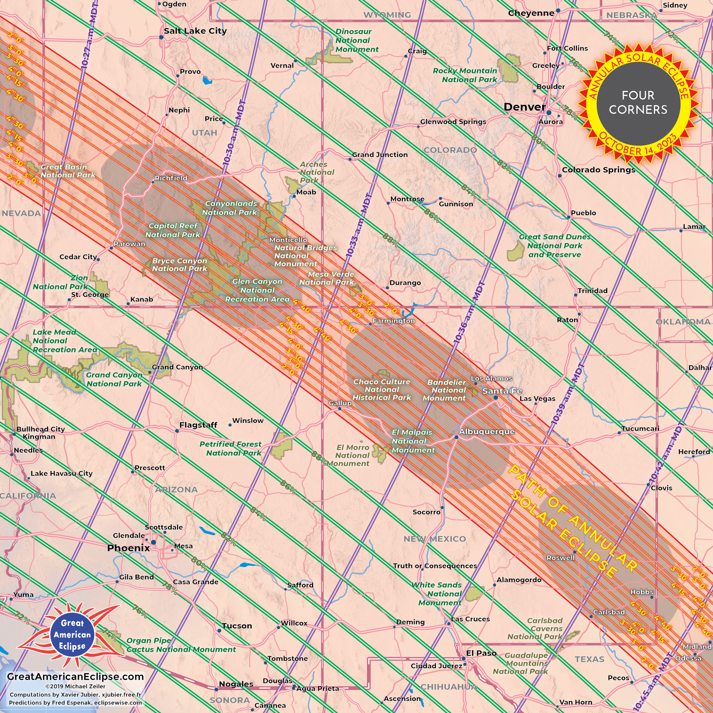 2023 Oct 14 — Total solar eclipse of April 8, 2024