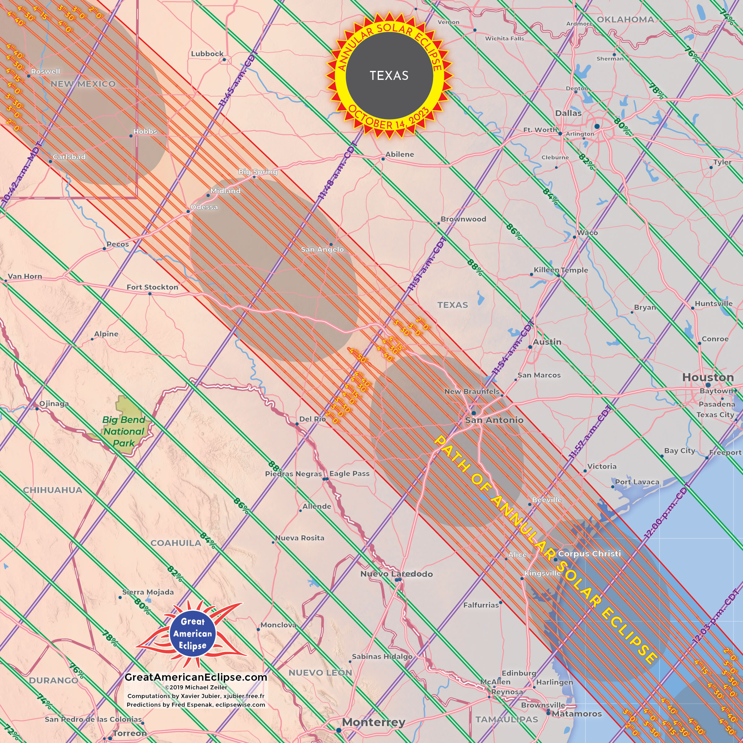 2023 Oct 14 — Total solar eclipse of April 8, 2024