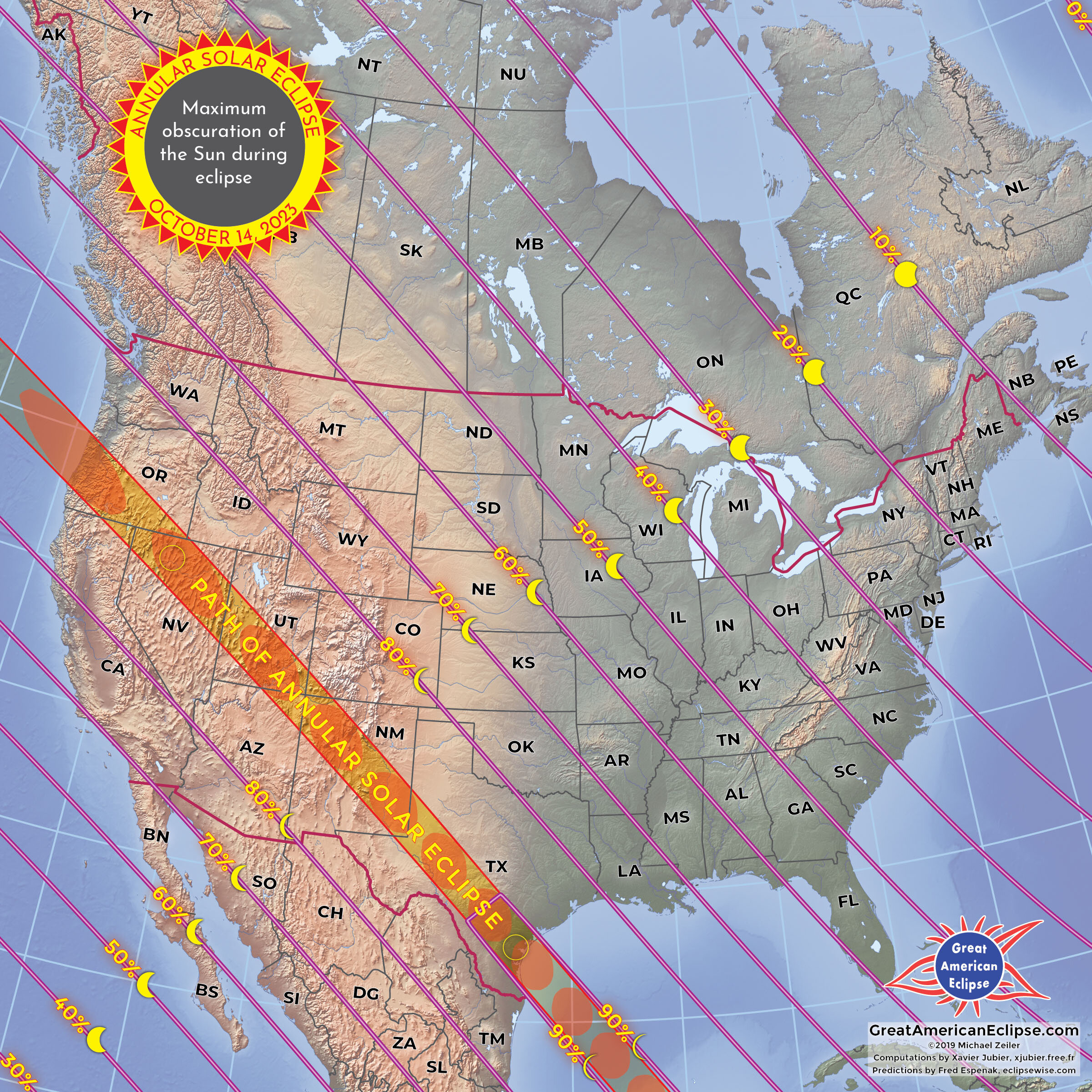 2023 Oct 14 — Total solar eclipse of April 8, 2024