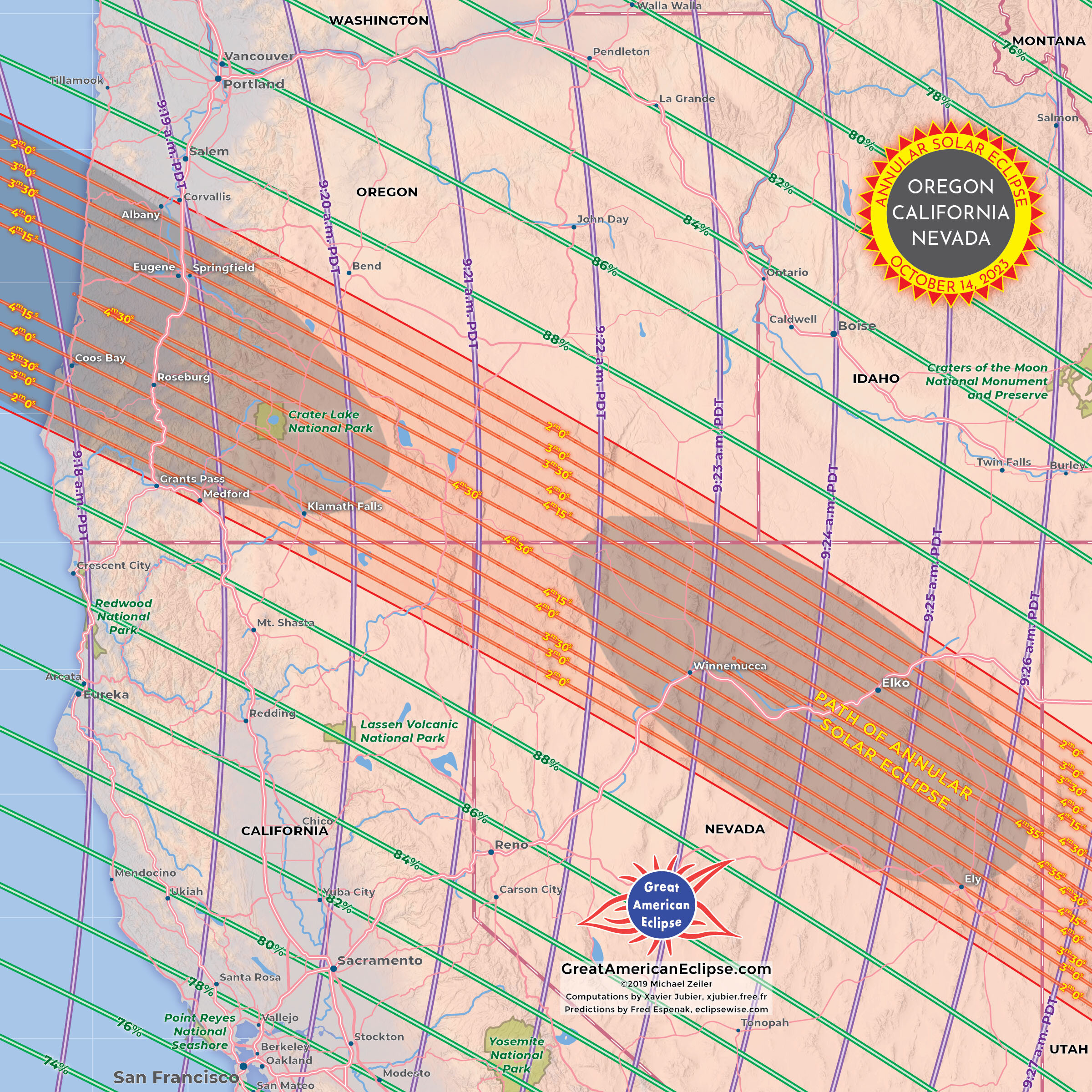 October 14, 2023 Annular Solar Eclipse — Great American Eclipse