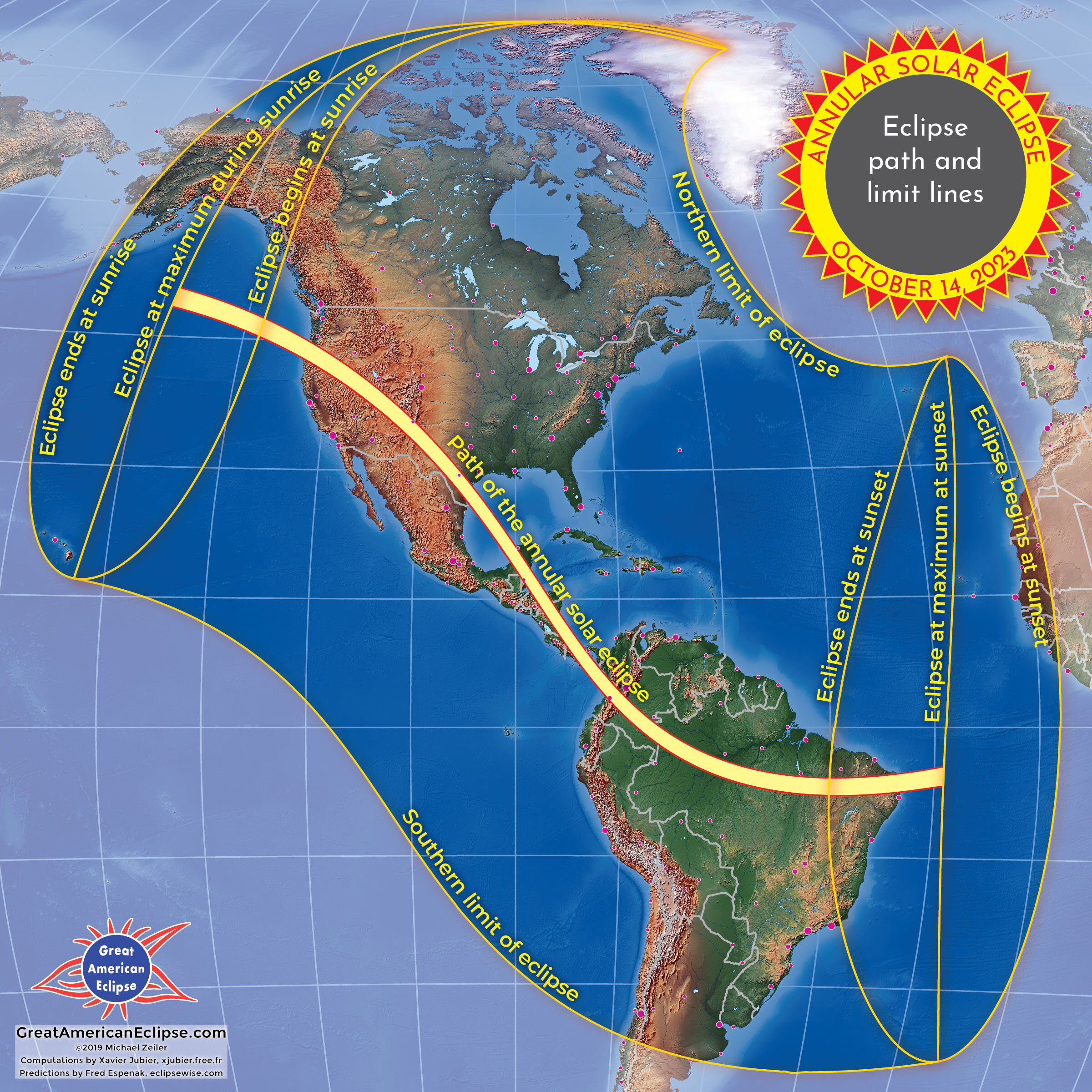 2023 Oct 14 — Total solar eclipse of April 8, 2024