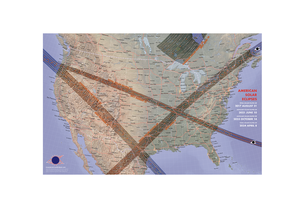 Карта солнечного затмения 8 апреля 2024. Карта 2024. Великое американское затмение 2024.