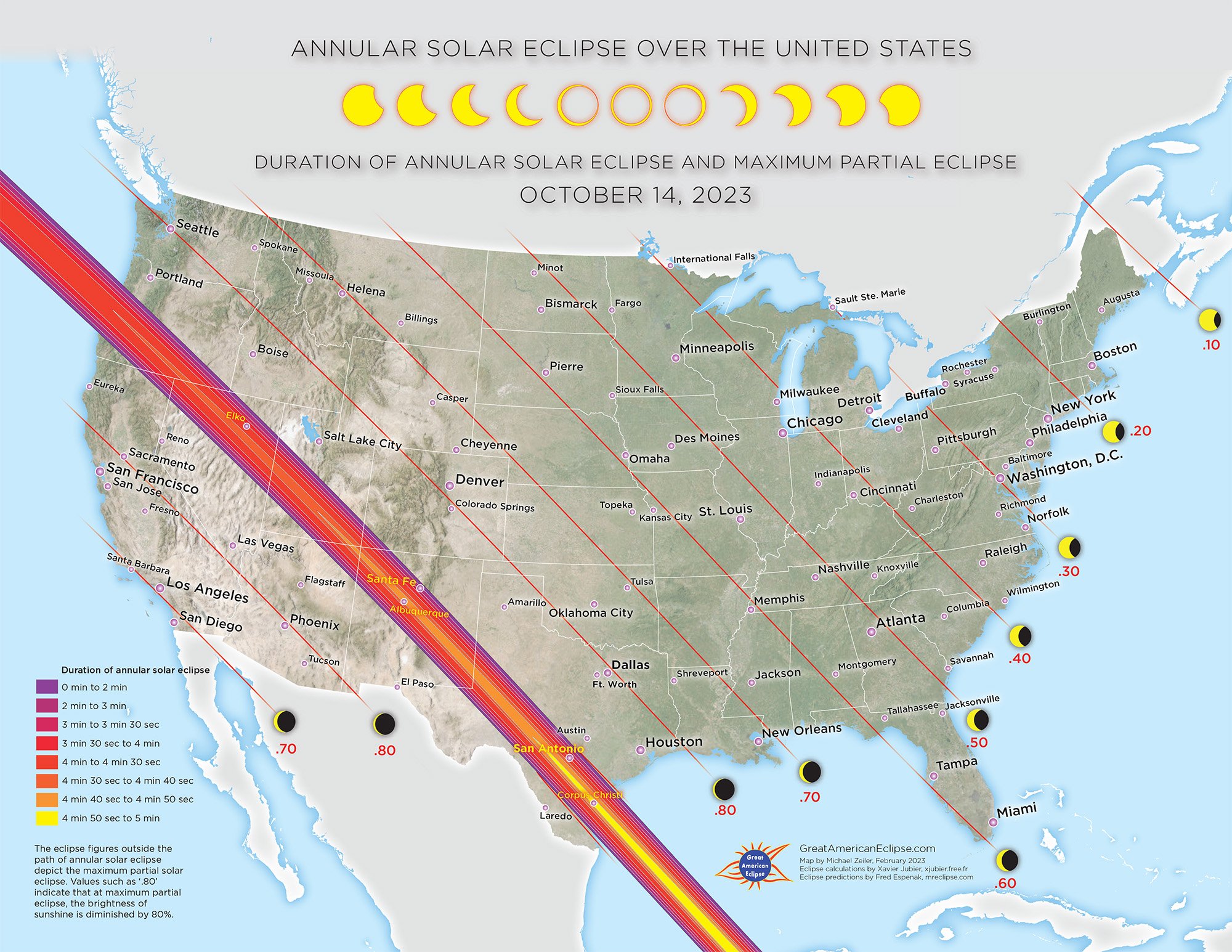 October 14, 2023 Annular Solar Eclipse — Great American Eclipse