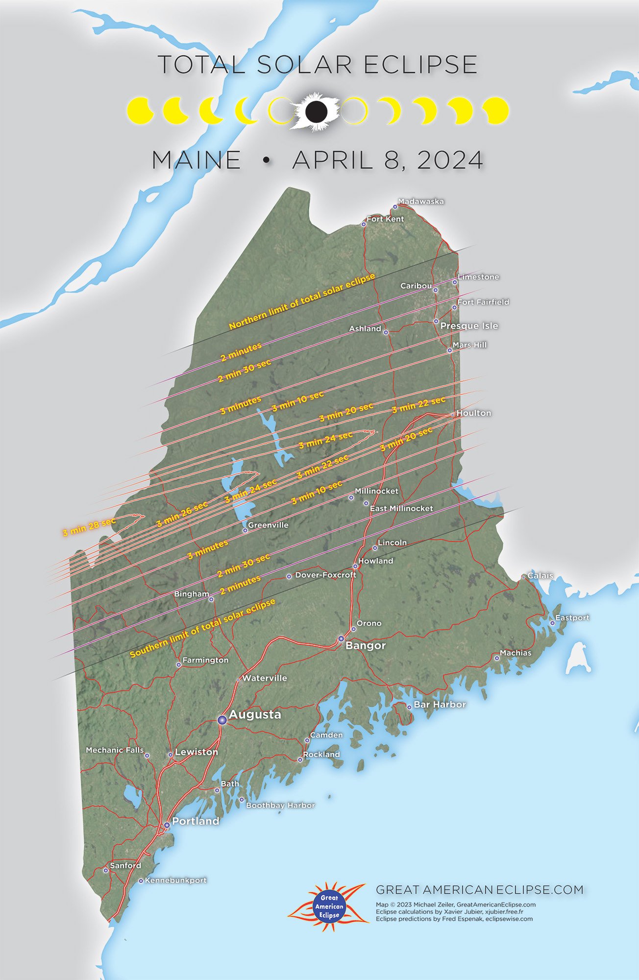 Total Solar Eclipse 2024 Maine — Great American Eclipse