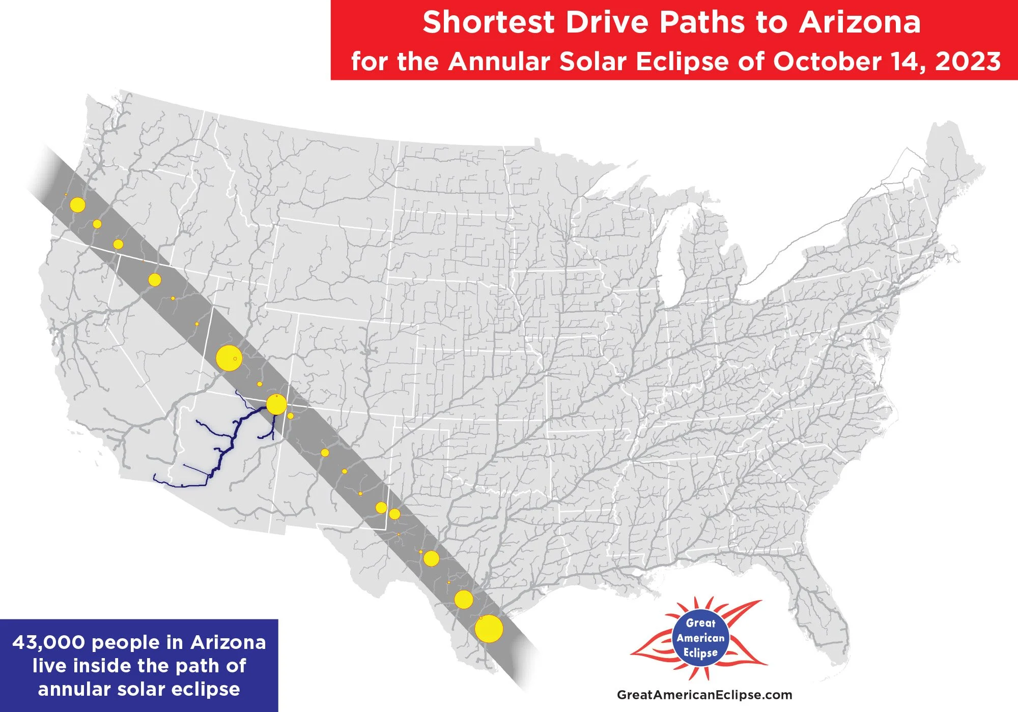 Annular solar eclipse 2023 Arizona — Great American Eclipse
