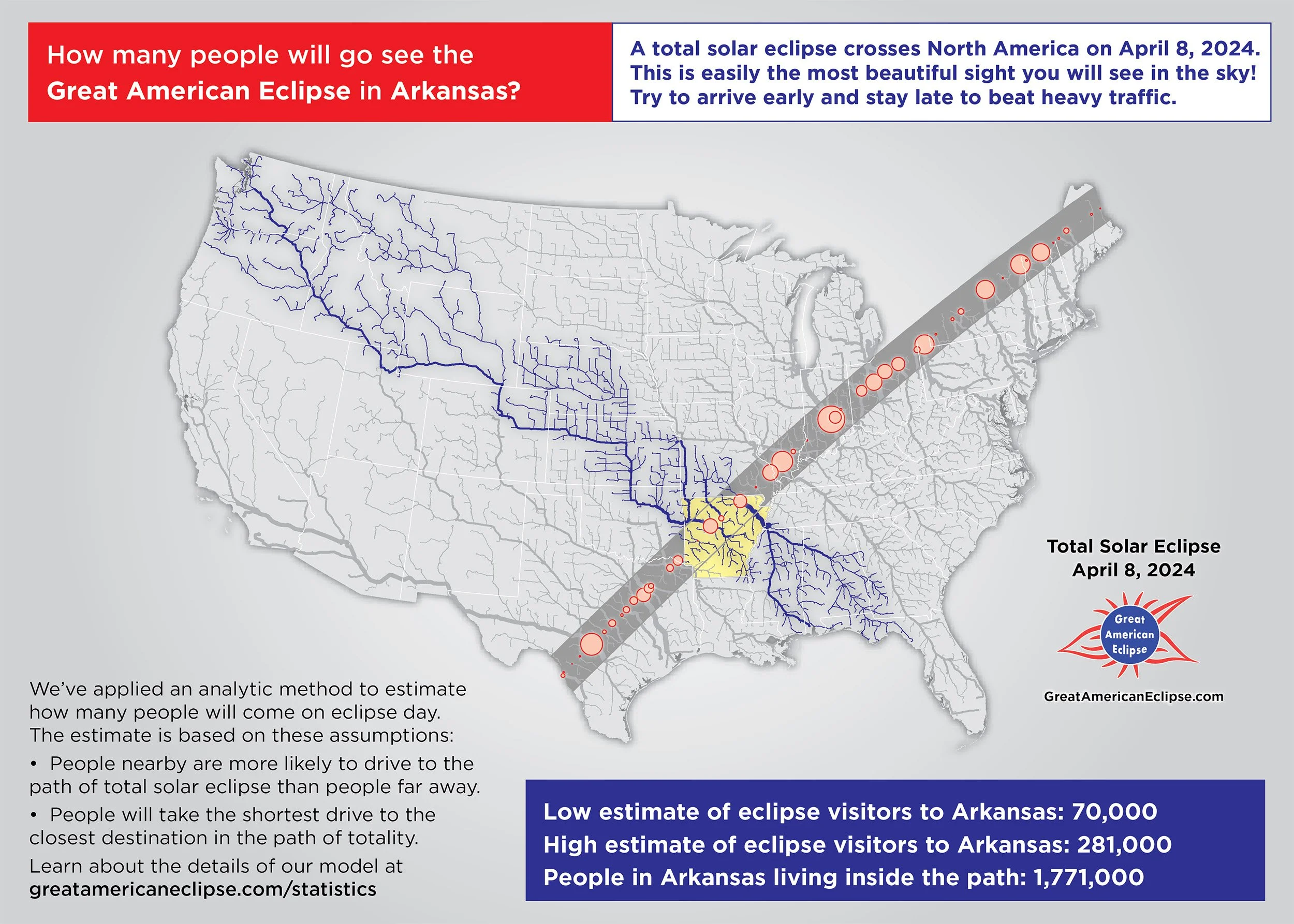 Total solar eclipse 2024 Arkansas — Great American Eclipse