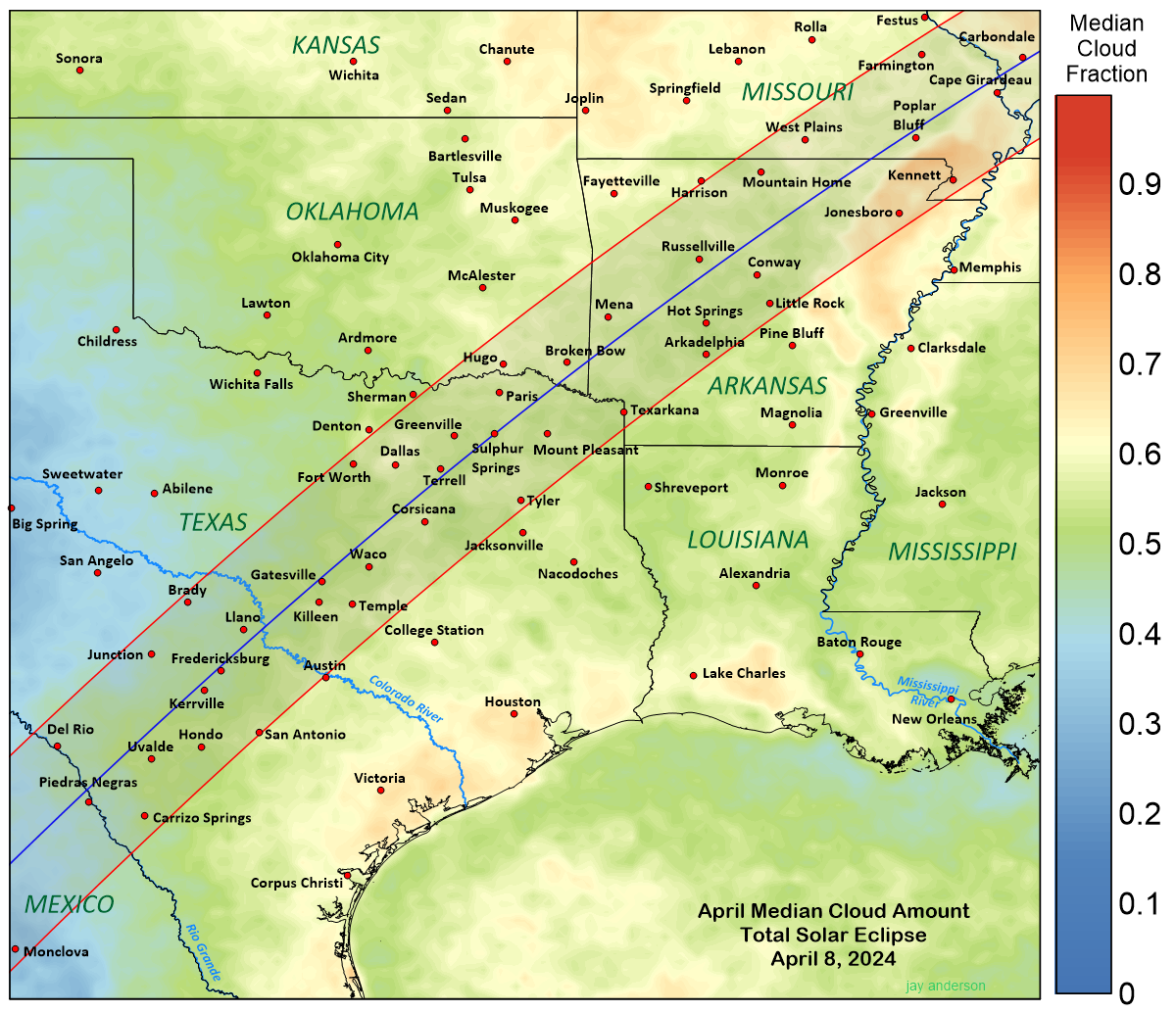 Солнечное затмение 2024 в америке. Texas 2024. Карта солнечного затмения 2024. April 8 Solar Eclipse totality line. Эклипс показать на карте.
