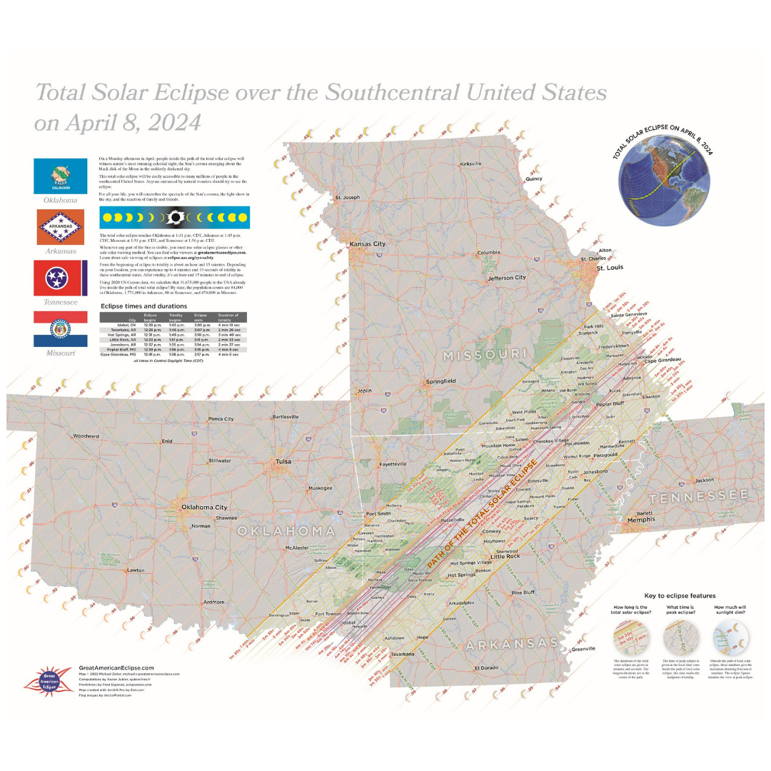 Total solar eclipse 2024 Arkansas — Great American Eclipse