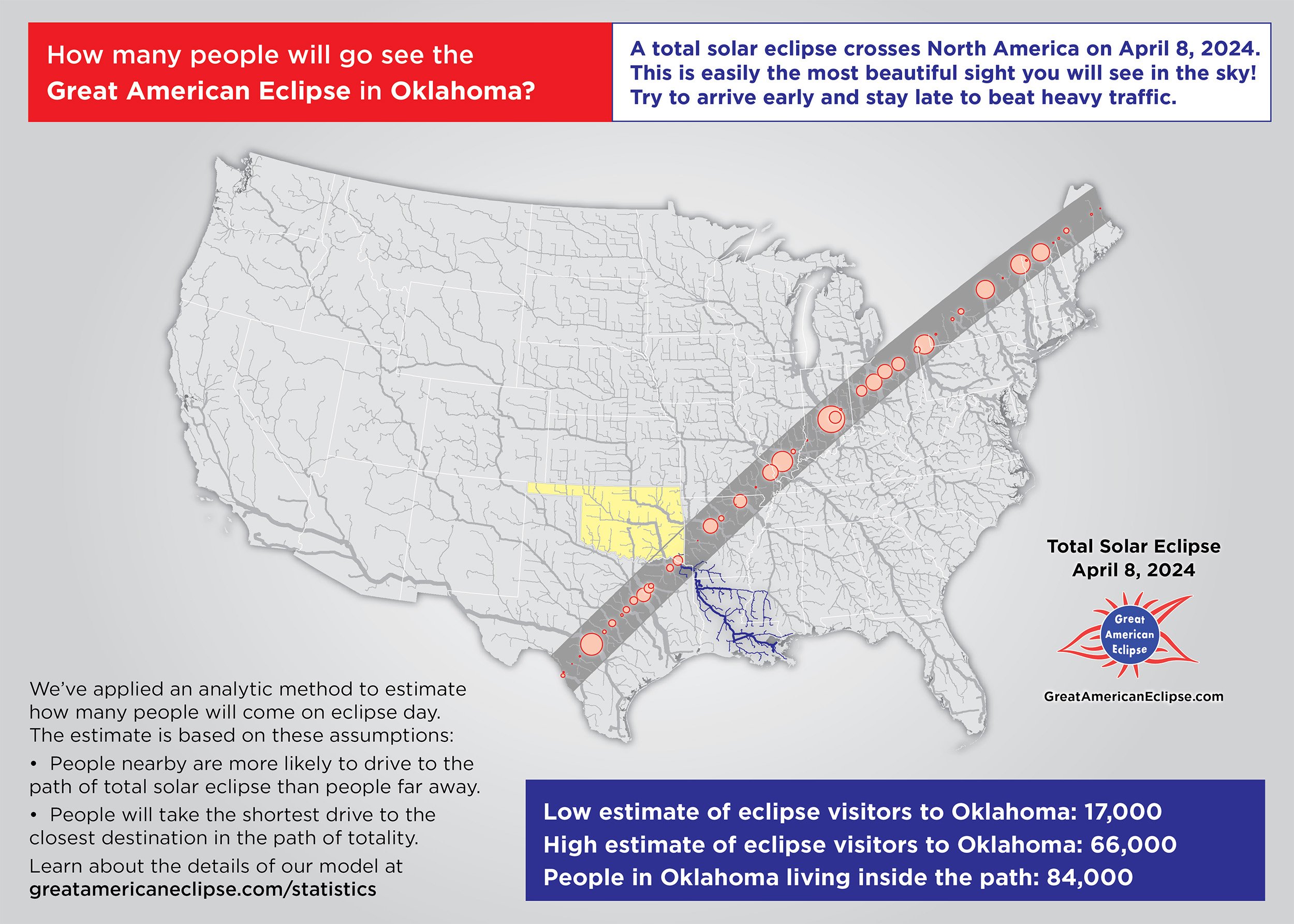 Total Solar eclipse 2024 Oklahoma — Great American Eclipse