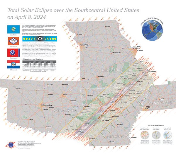Total Solar eclipse 2024 Oklahoma — Great American Eclipse